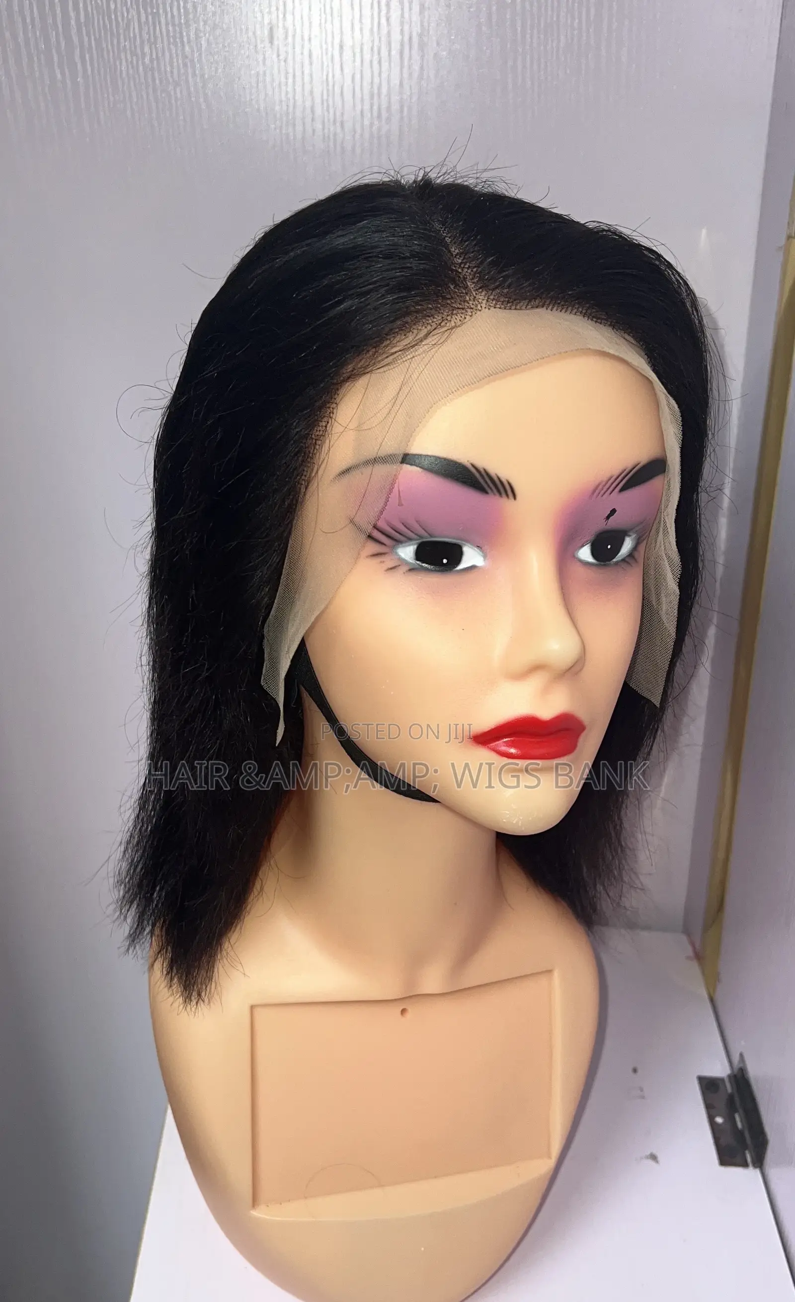 Human Hair Straight Wig With Full Frontal