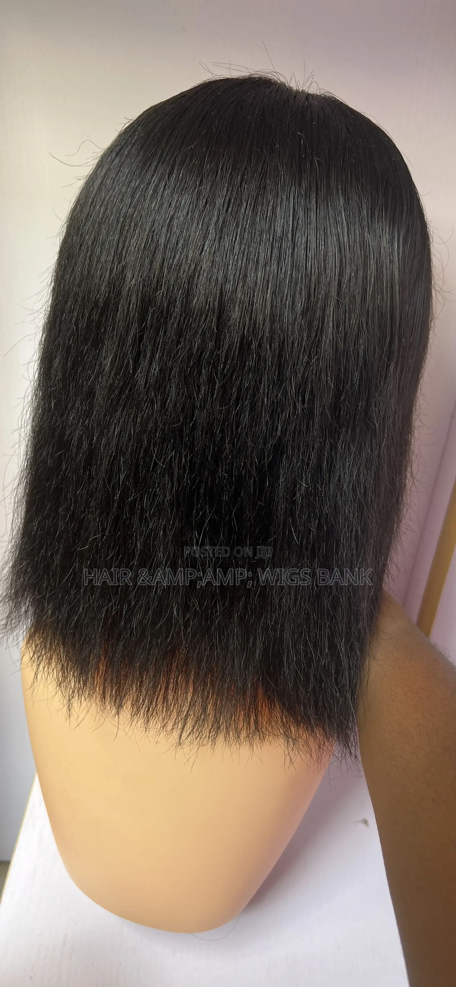 Human Hair Straight Wig With Full Frontal