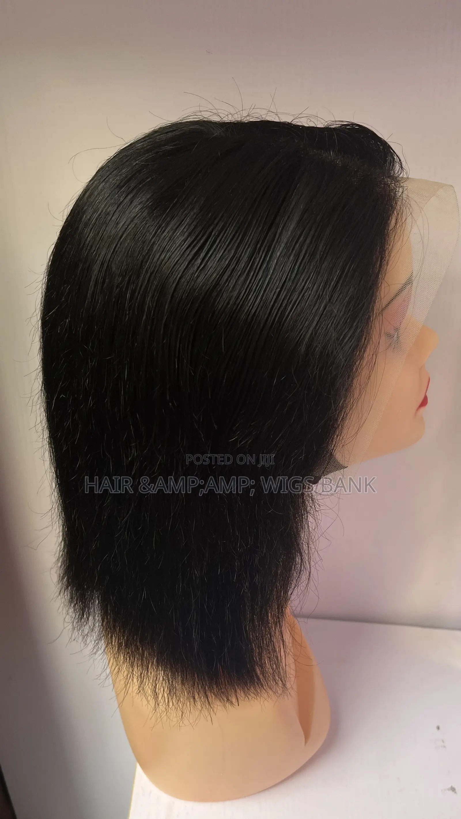 Human Hair Straight Wig With Full Frontal