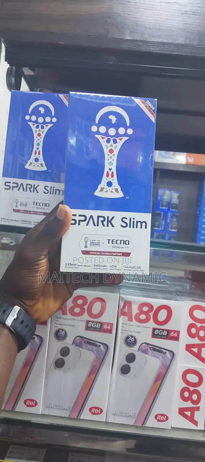 New Tecno Spark Slim 256 GB Black