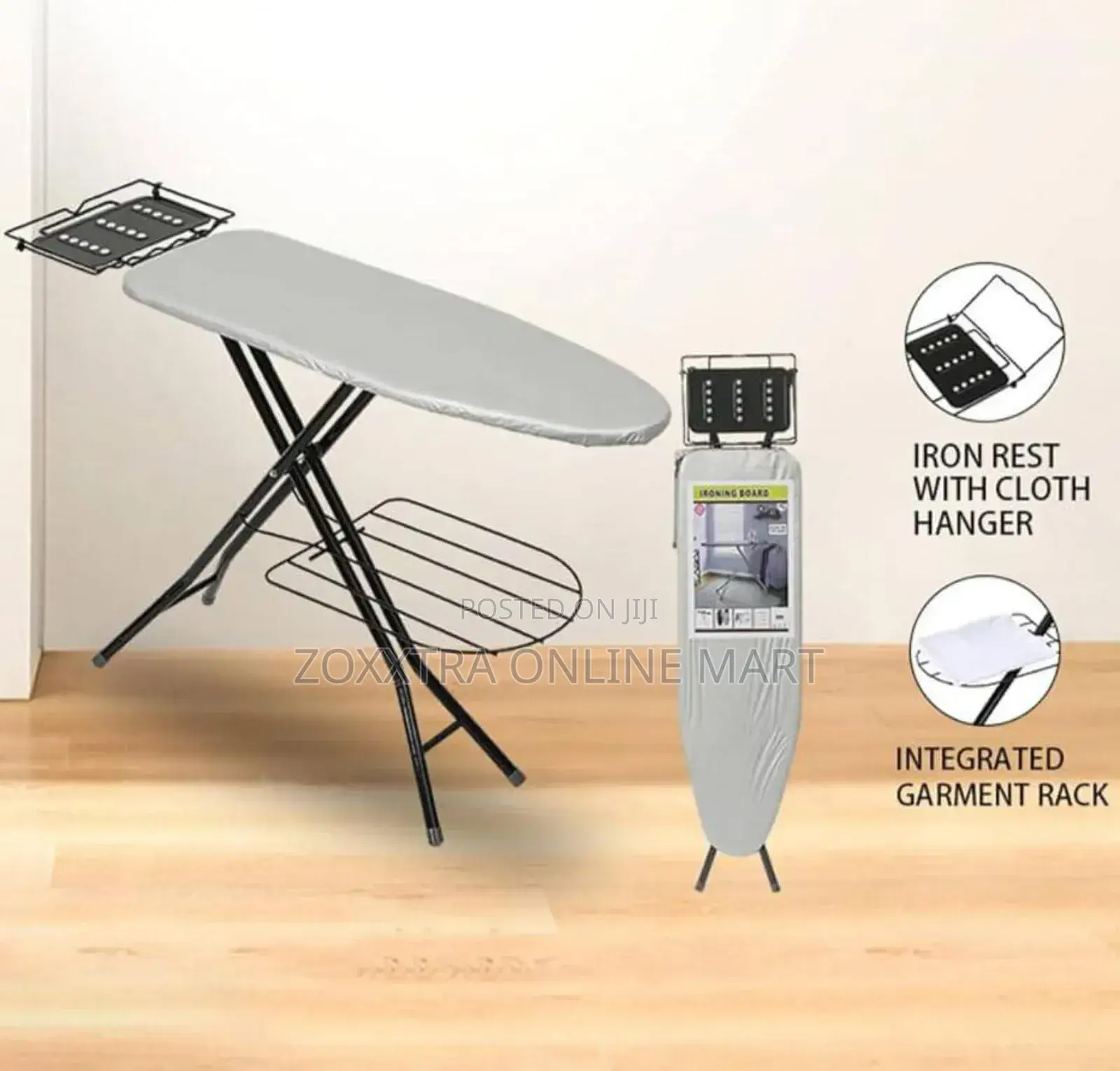 Ironing Board With Cloth Hanger