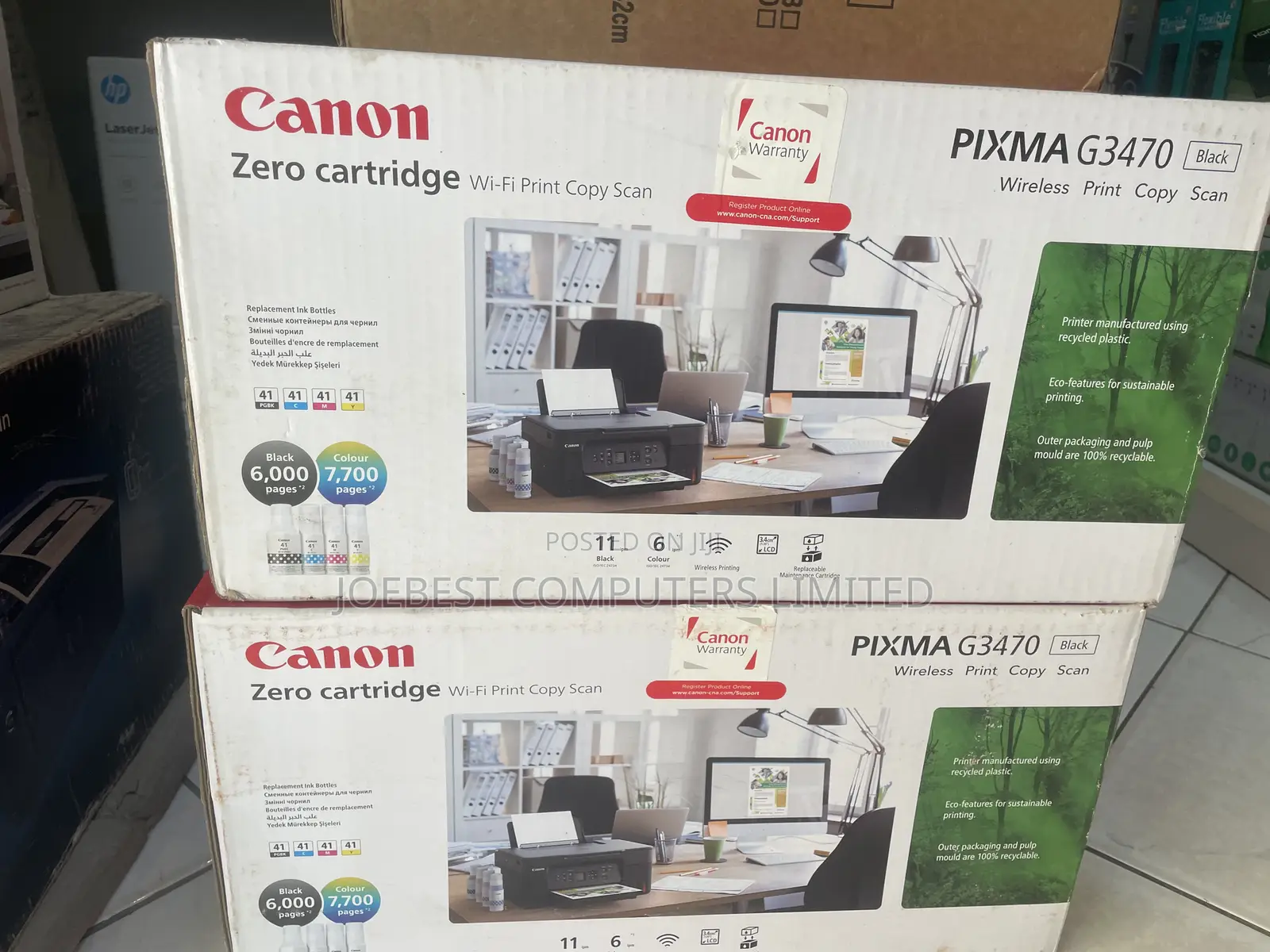 Cannon Pixma G3470 Mega Tank Wireless Print,Scan.Copy