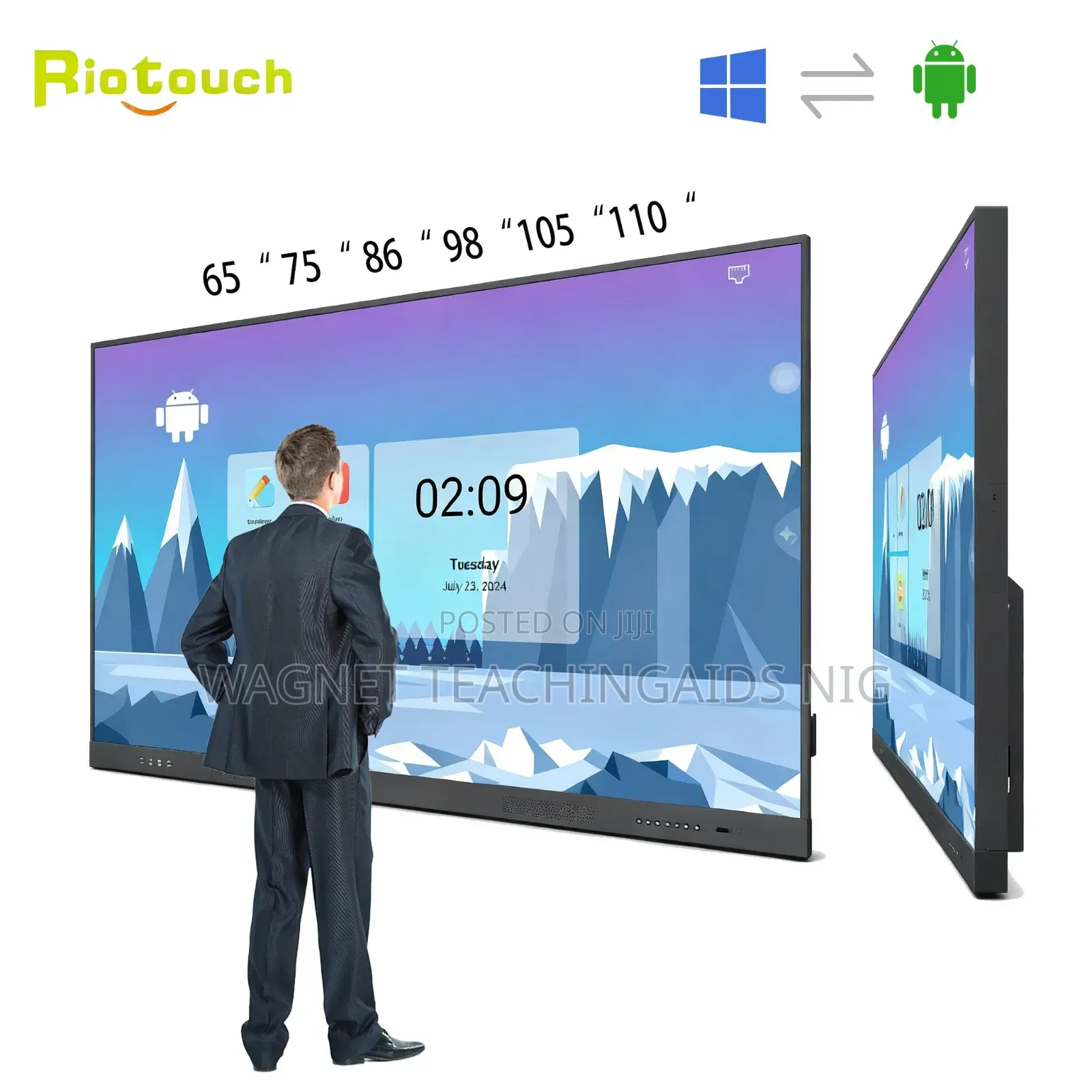110inches Riotouch Interactive Smart Board