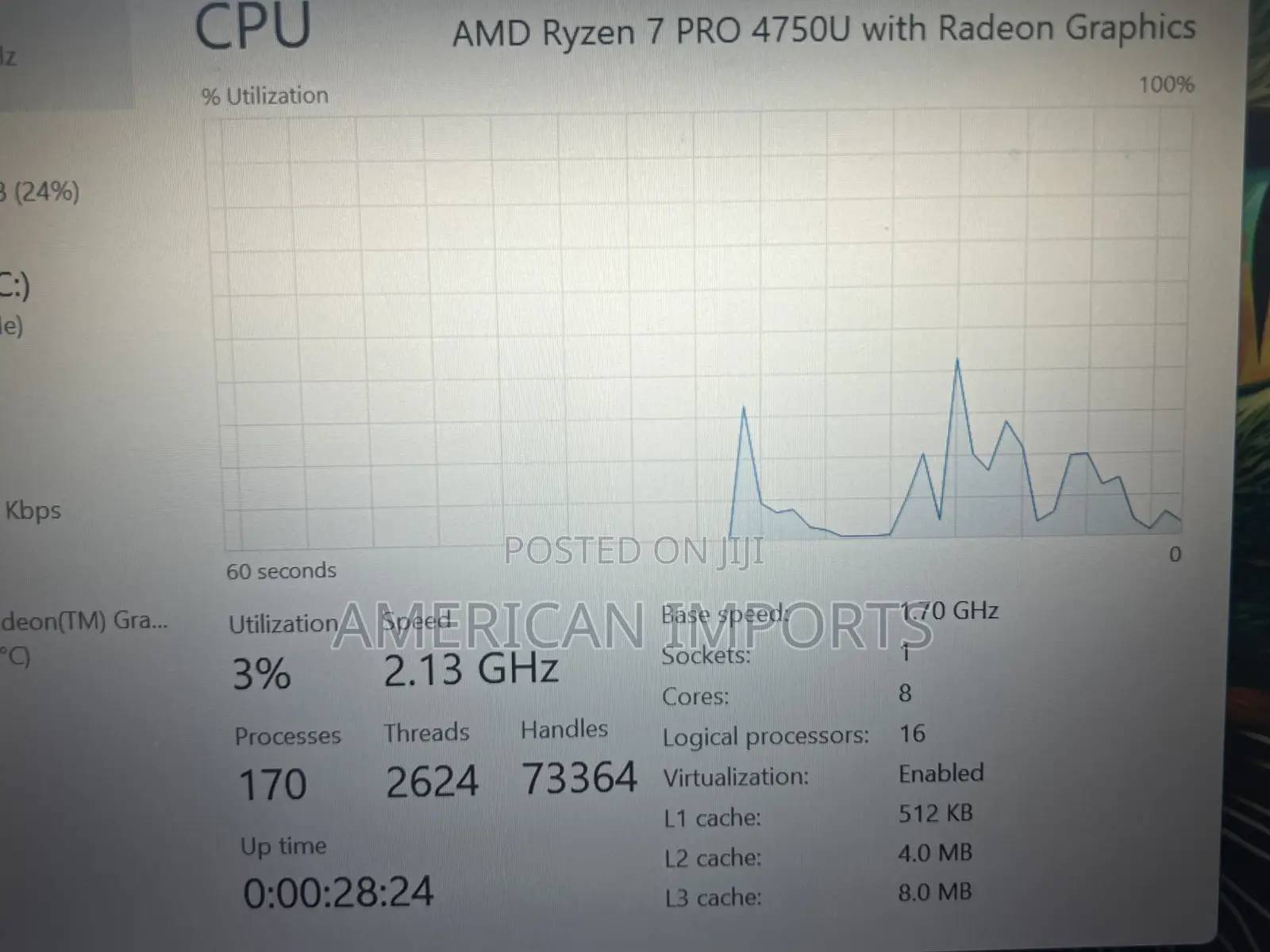 Laptop HP EliteBook 845 G7 16GB AMD Ryzen 7 SSD 256GB