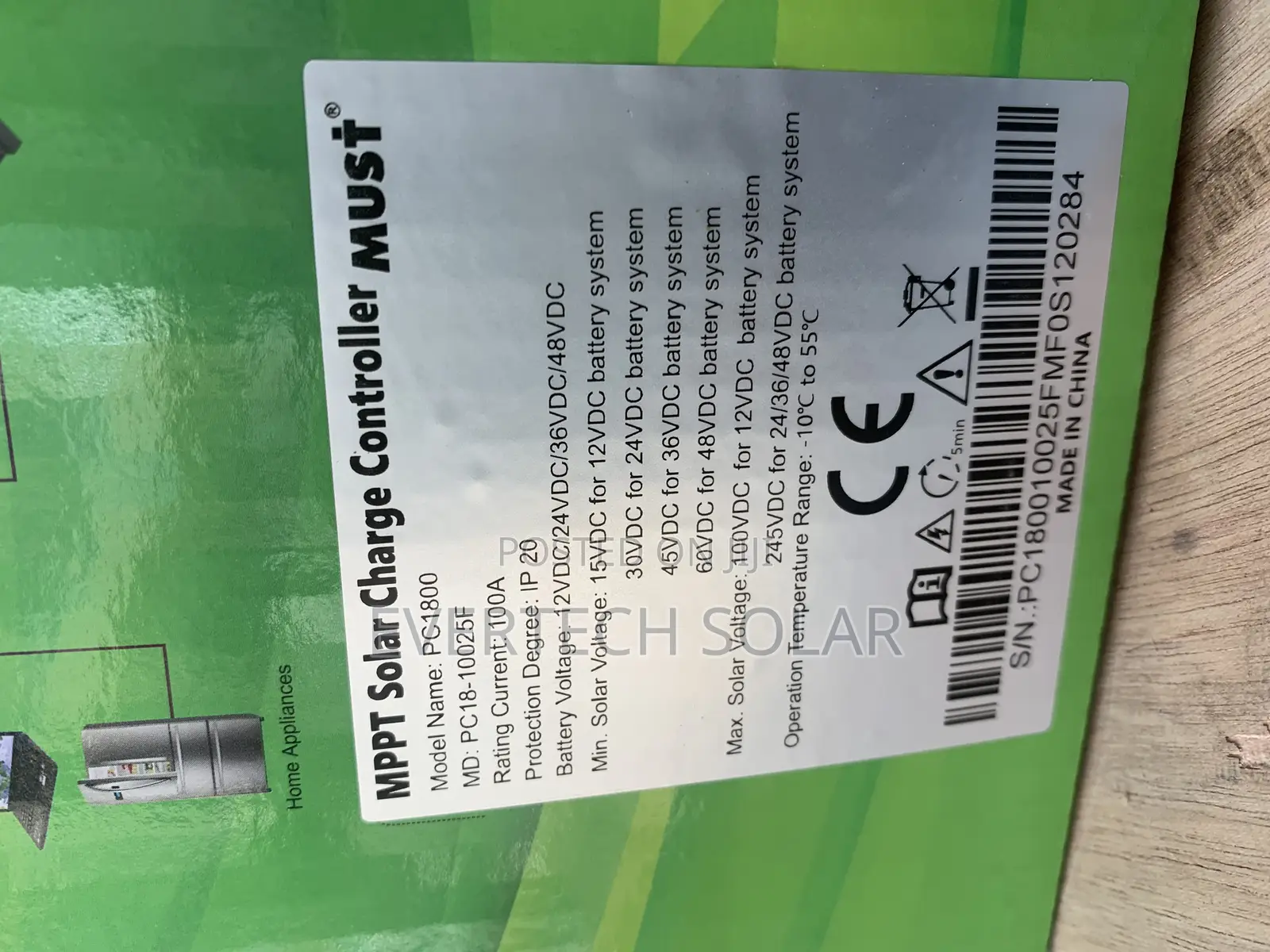 100ahms Must Mppt Solar Charge Controller