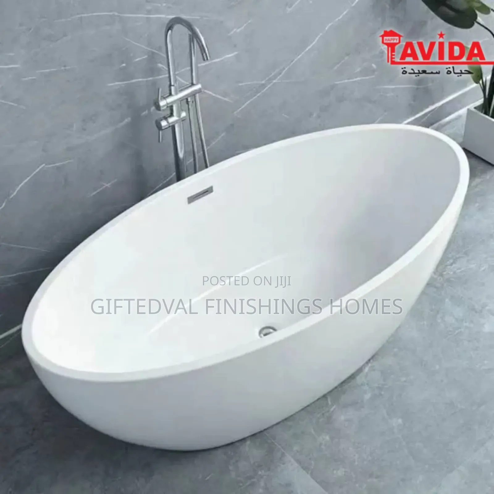 White Quality Acrylic Bathtub