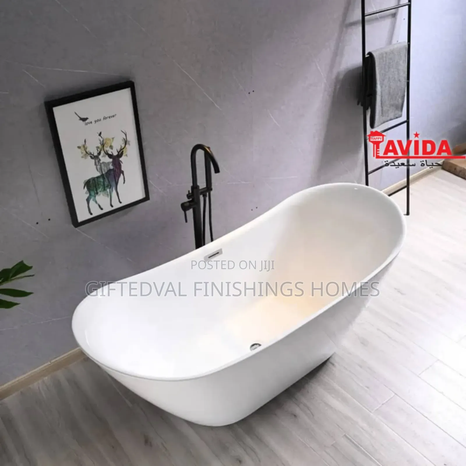 White Quality Acrylic Bathtub