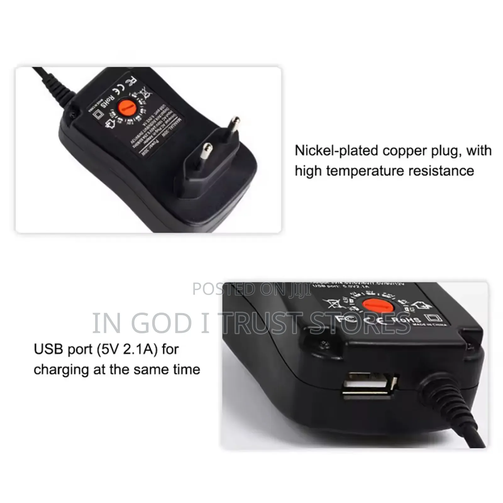 30w Universal Ac to Dc Power Supply Adapter