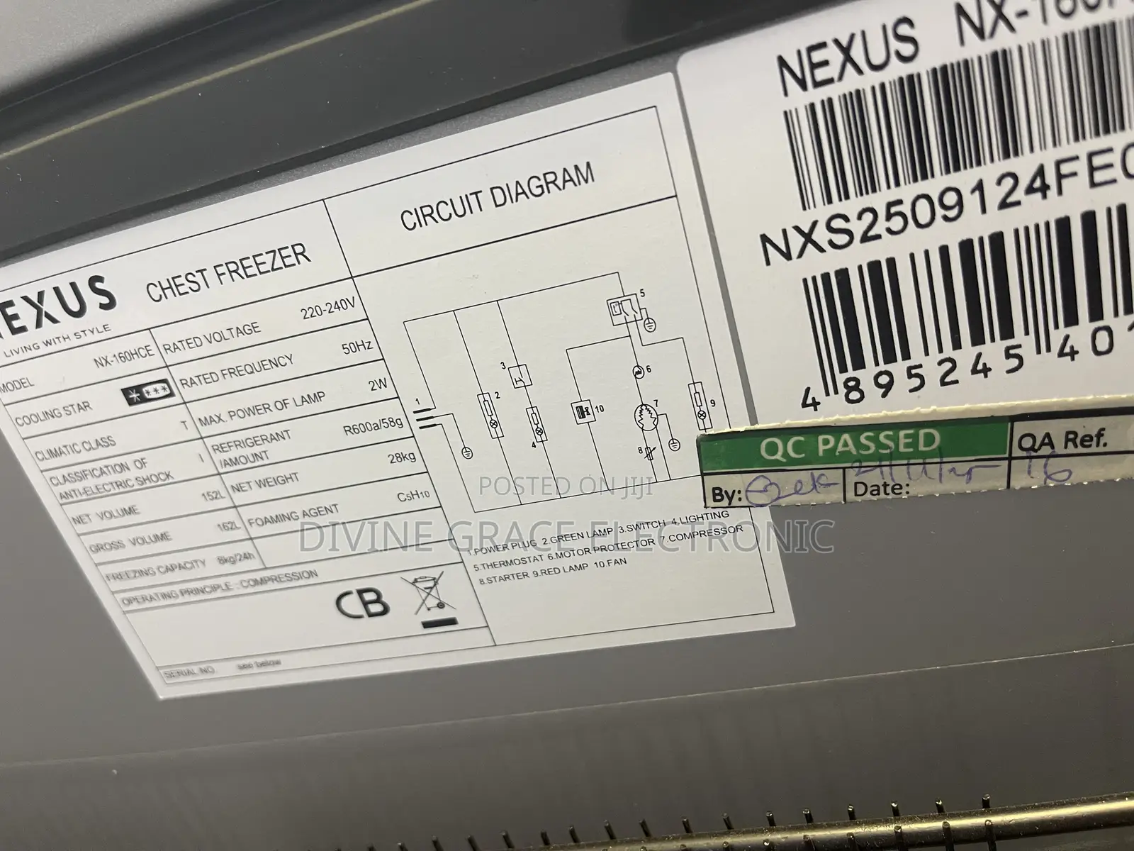 162l Brand New Nexus Inverter Chest Freezer