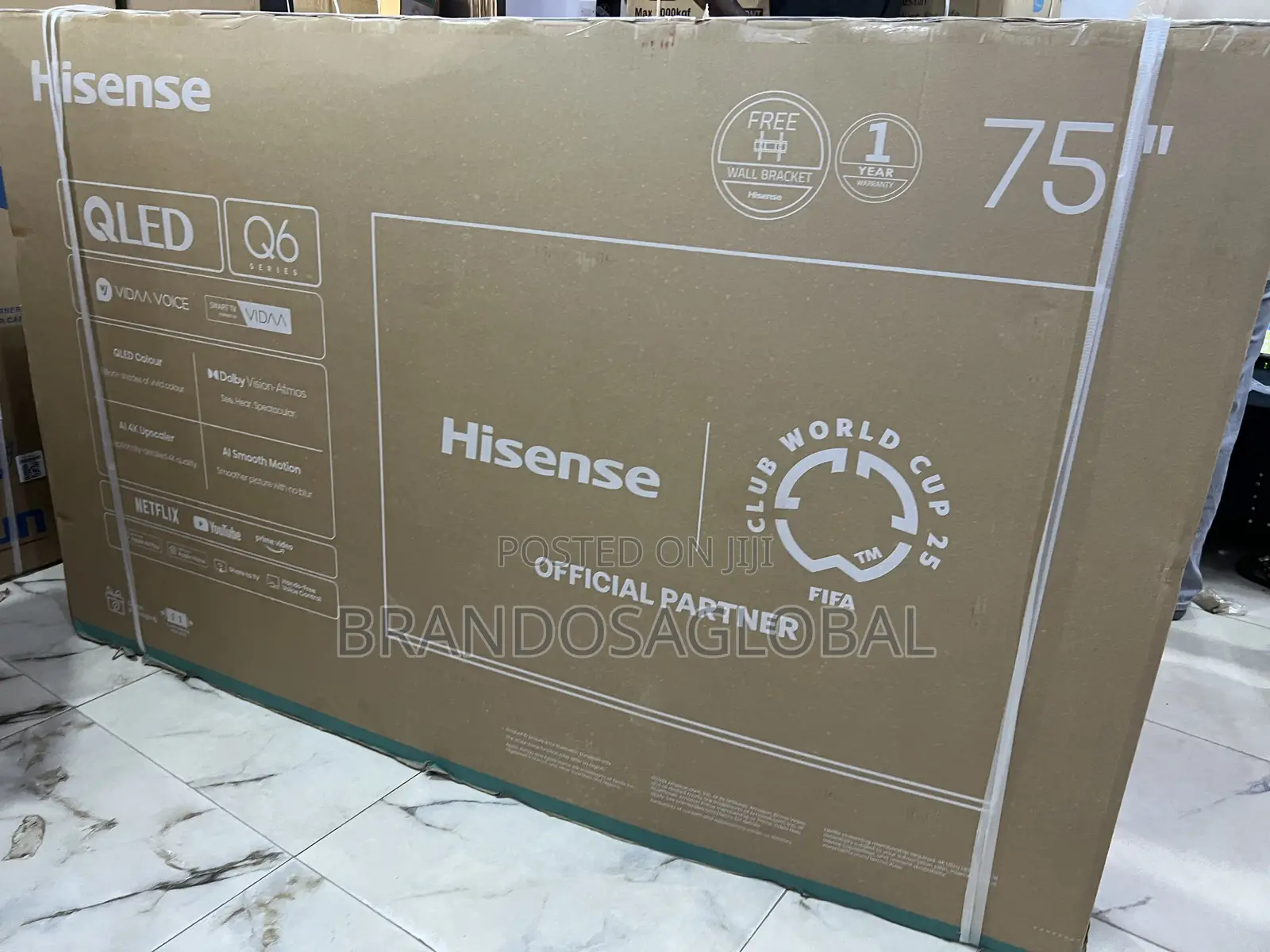 Hisense 75 Inch Smart Tv With Dolby Vision Support (75q6q)