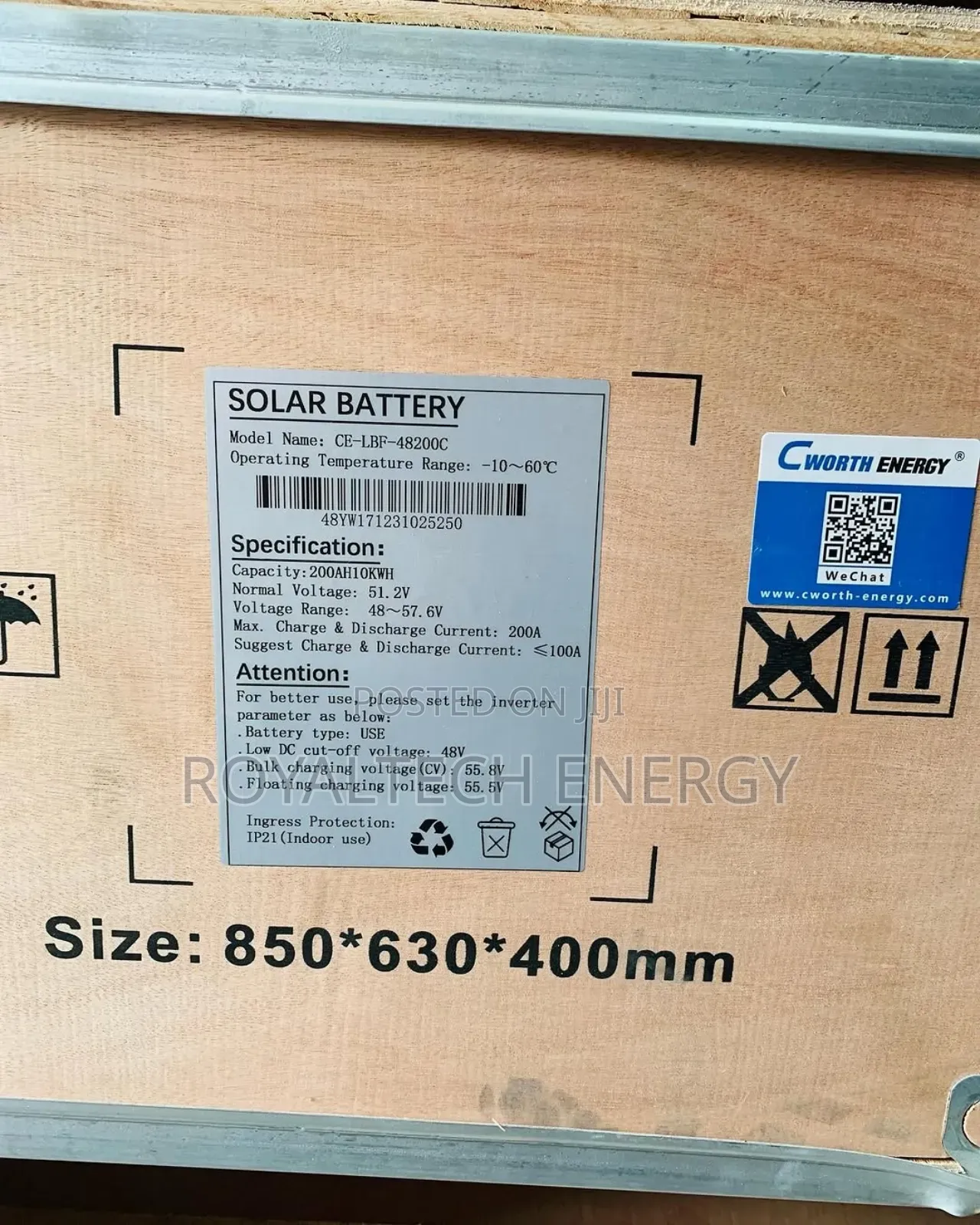 10kwh 48v Cworth Lithium Batteries