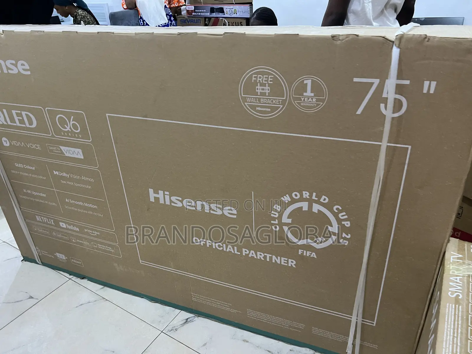 Hisense 75′′ Qled Smart Television With Slim Design (75q6q)