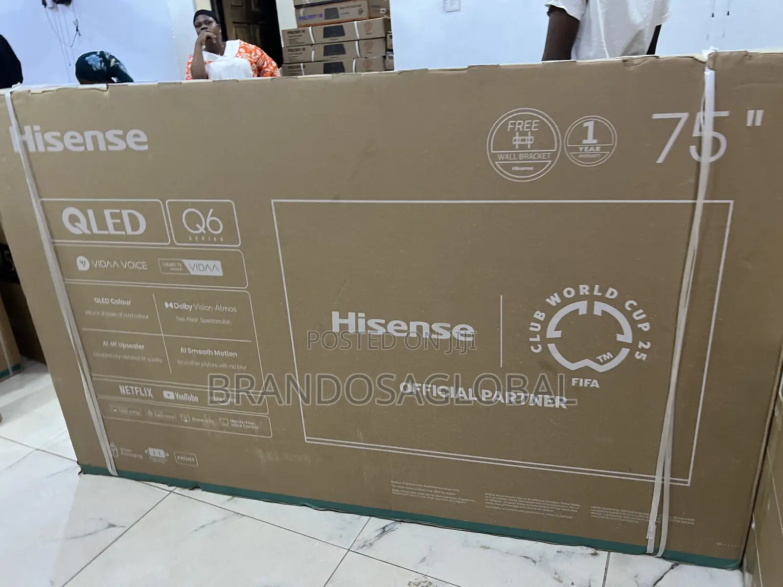 Hisense 75 Inch Qled Smart Tv for Streaming Lovers (75q6q)