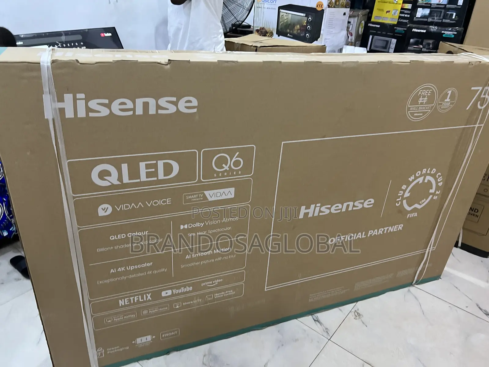 Hisense 75′′ Qled Smart Tv With Multiple Hdmi Ports (75q6q)