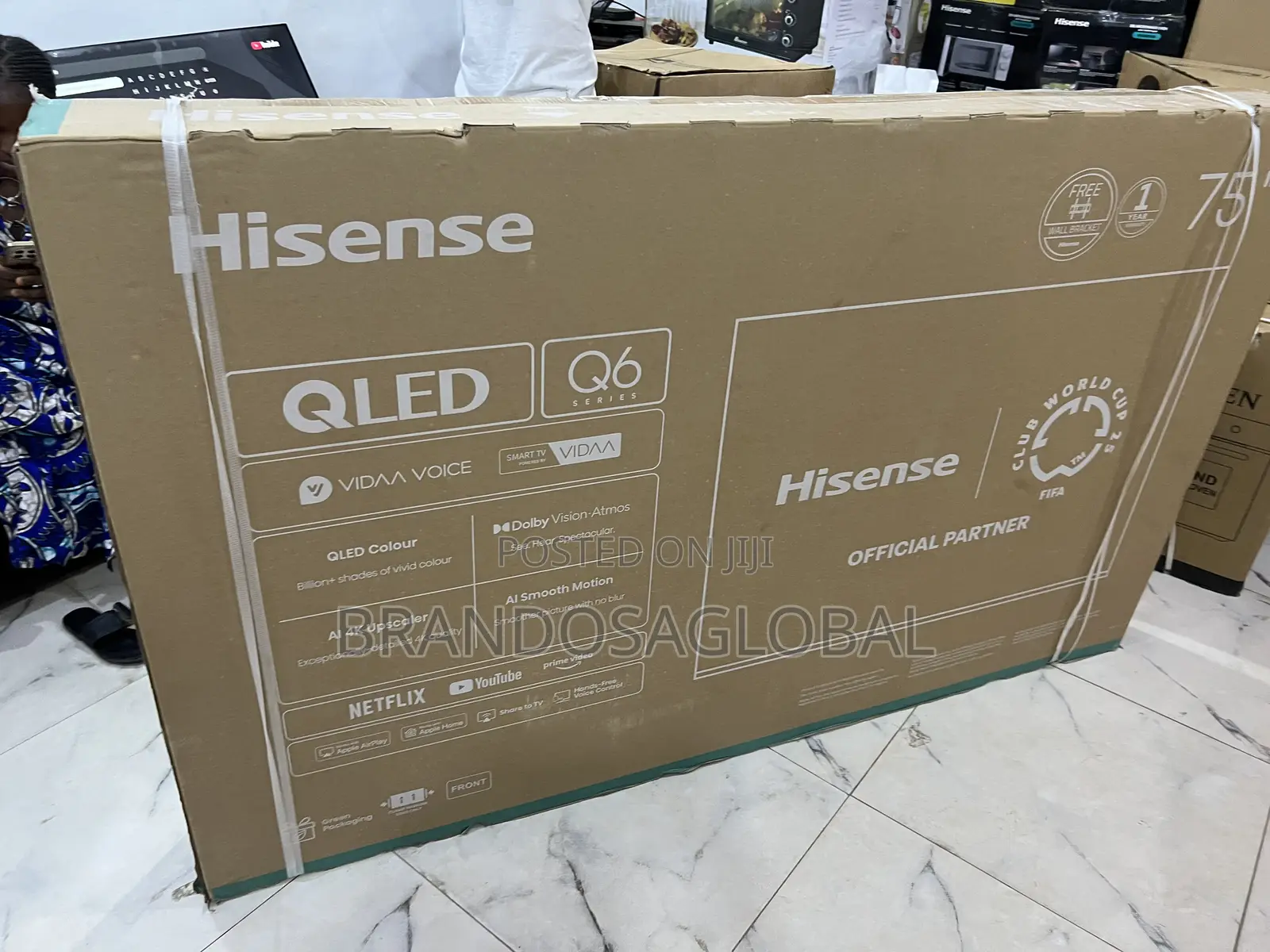 Hisense 75 Inch Qled Smart Tv With Advanced Picture Engine (75q6q)