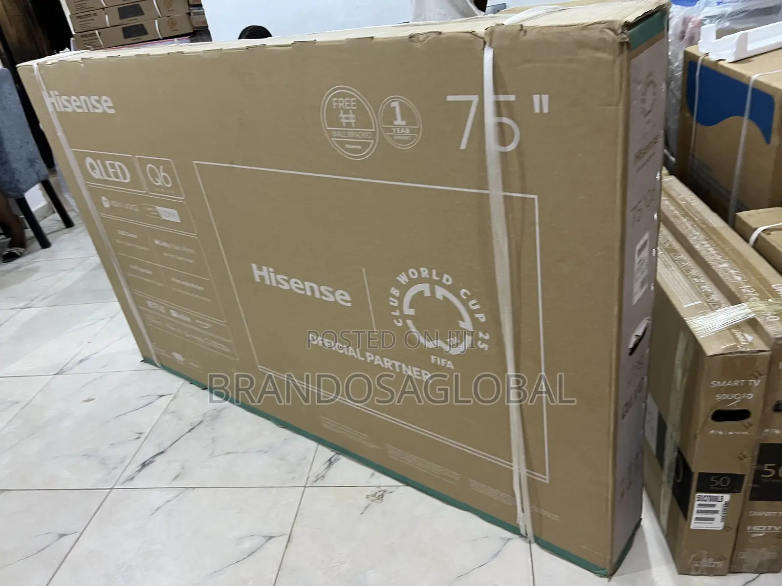 Hisense 75′′ Smart Qled Tv With Energy-Efficient Display (75q6q)