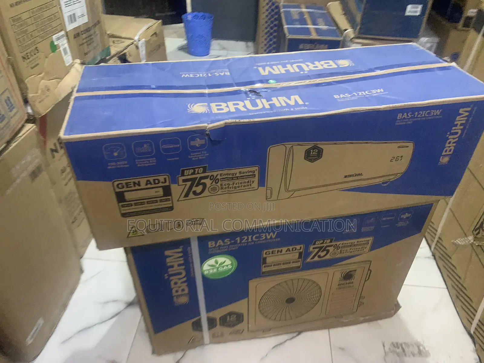 Bruhm Bas-121-C3w Fast Cooling Inverter Ac 1.5hp