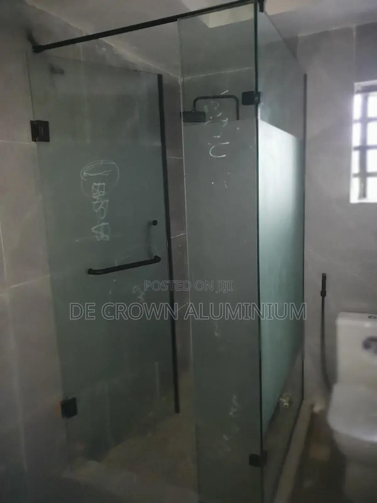 Bathroom Glass Shower Partition L Shape