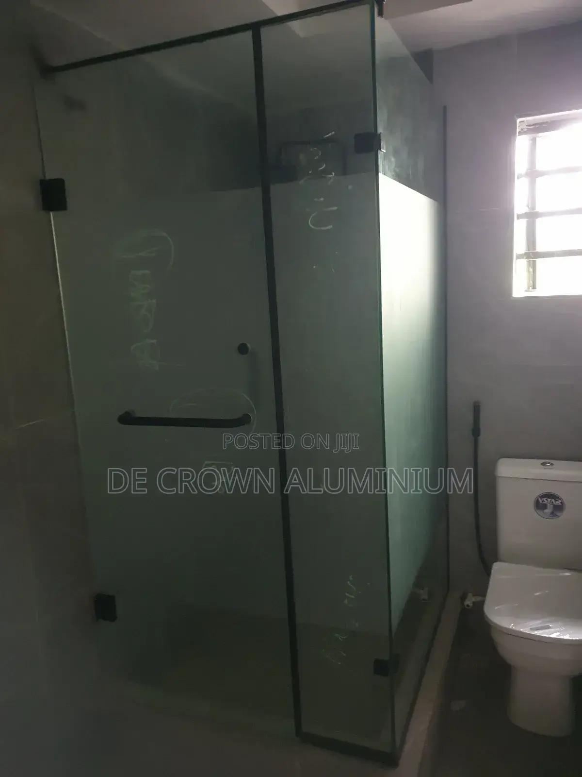 Bathroom Glass Shower Partition L Shape