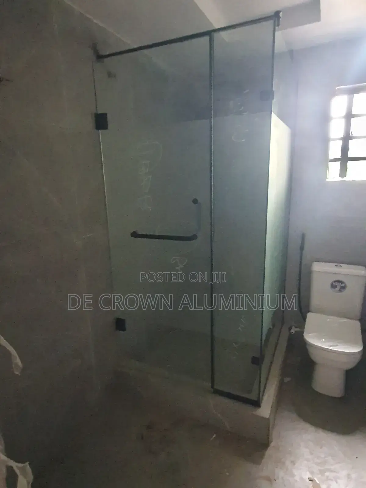 Bathroom Glass Shower Partition L Shape