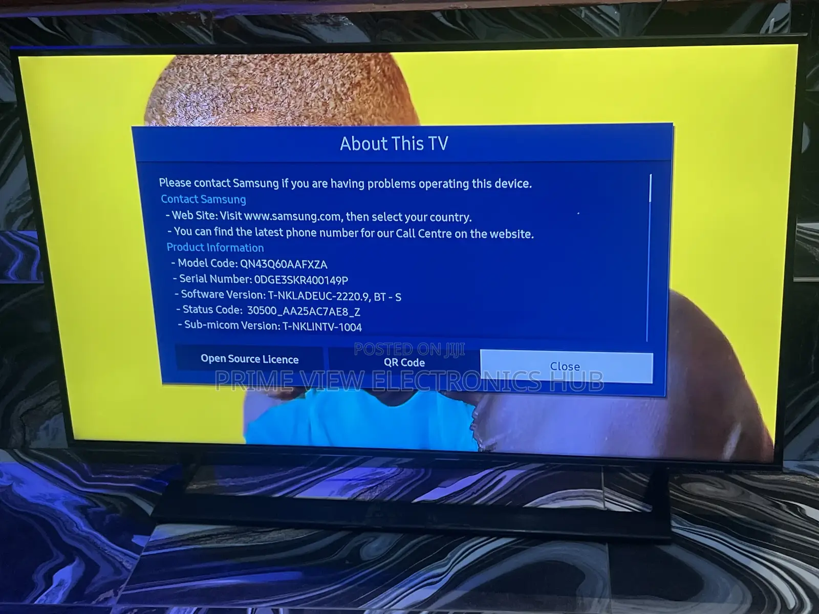 43 Inches Qled Samsung Smarttv