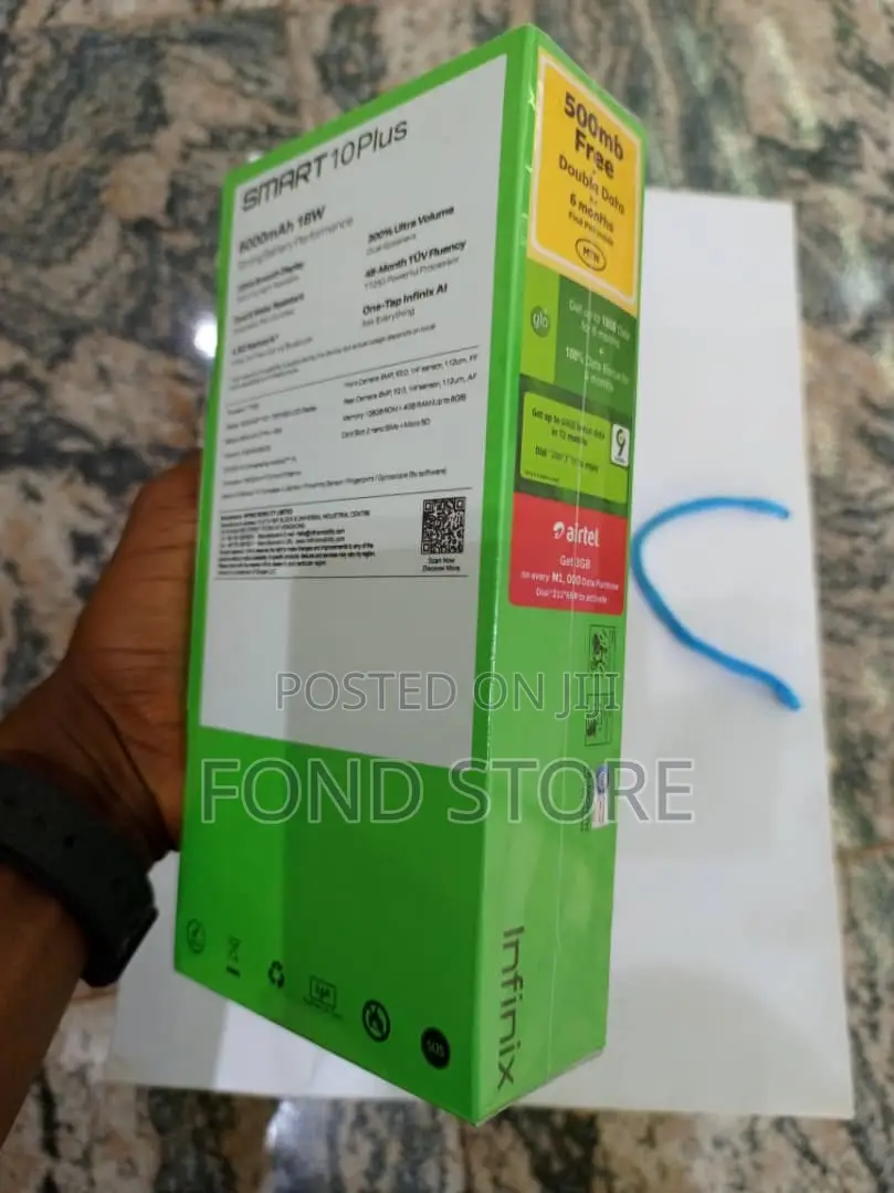 New Infinix Smart 10 Plus 128 GB Blue