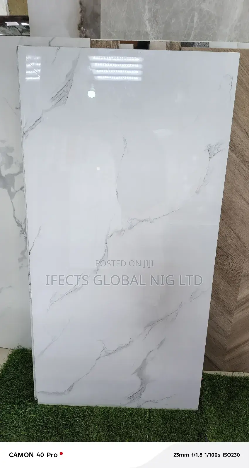 60x120 White Mixed With Gold Floor Tiles