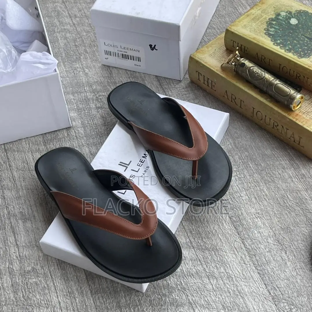 Original Louis Leeman Leather Slippers