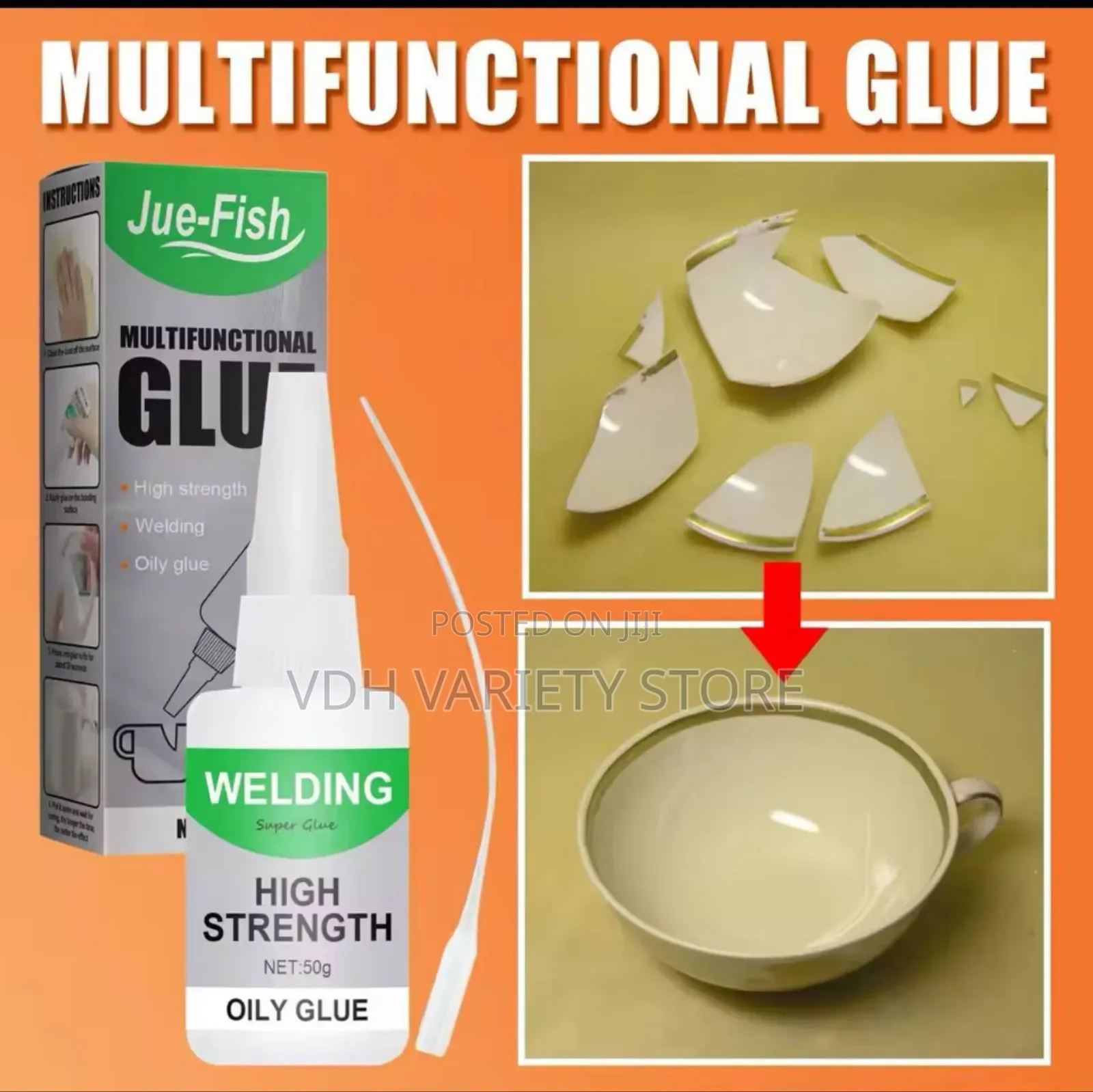 High Strength Oily Super Adhesive Glue (50g)