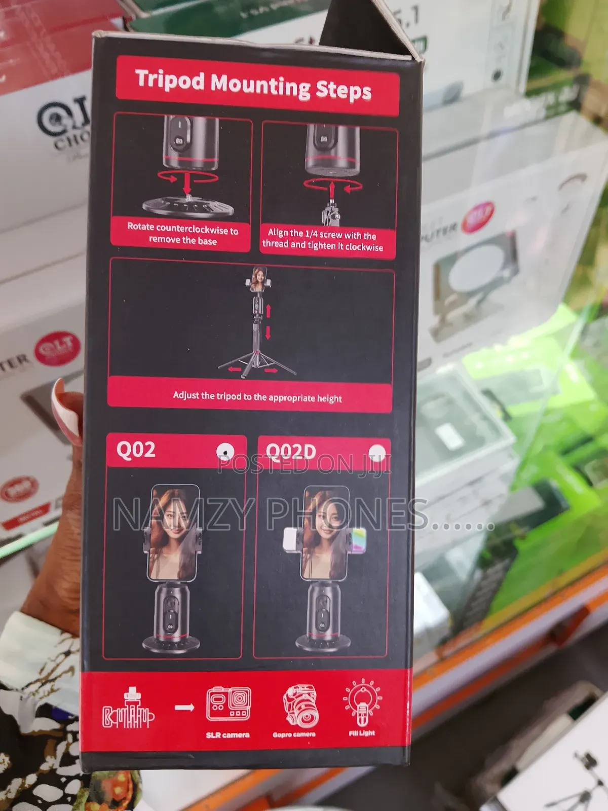 Q02 360° Face Tracking Tripod