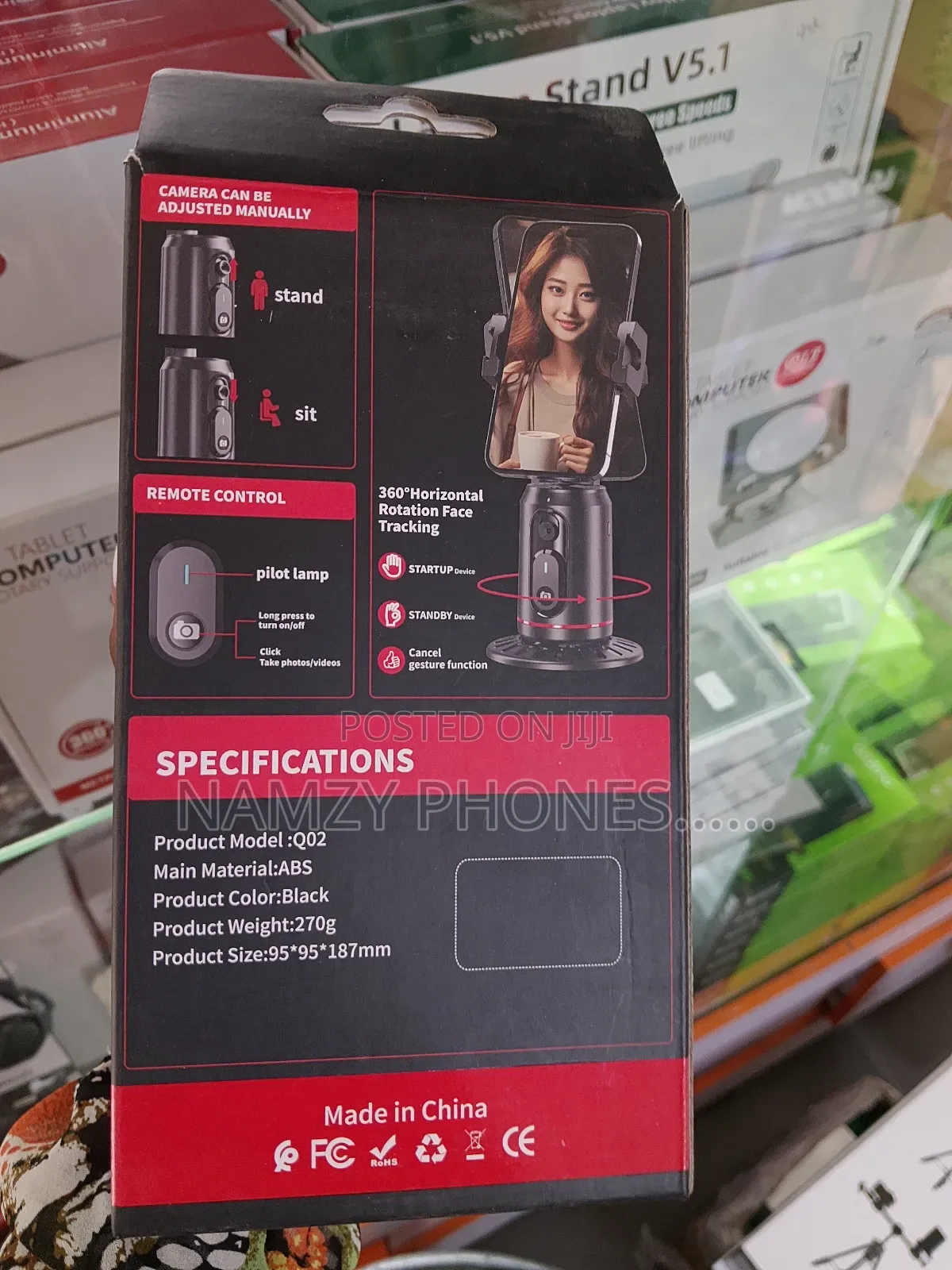 Q02 360° Face Tracking Tripod