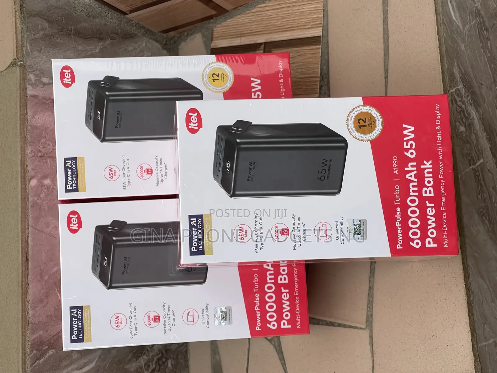 Power Bank (Itel 60000mah 65w Fast Charging Laptop Power Bank)
