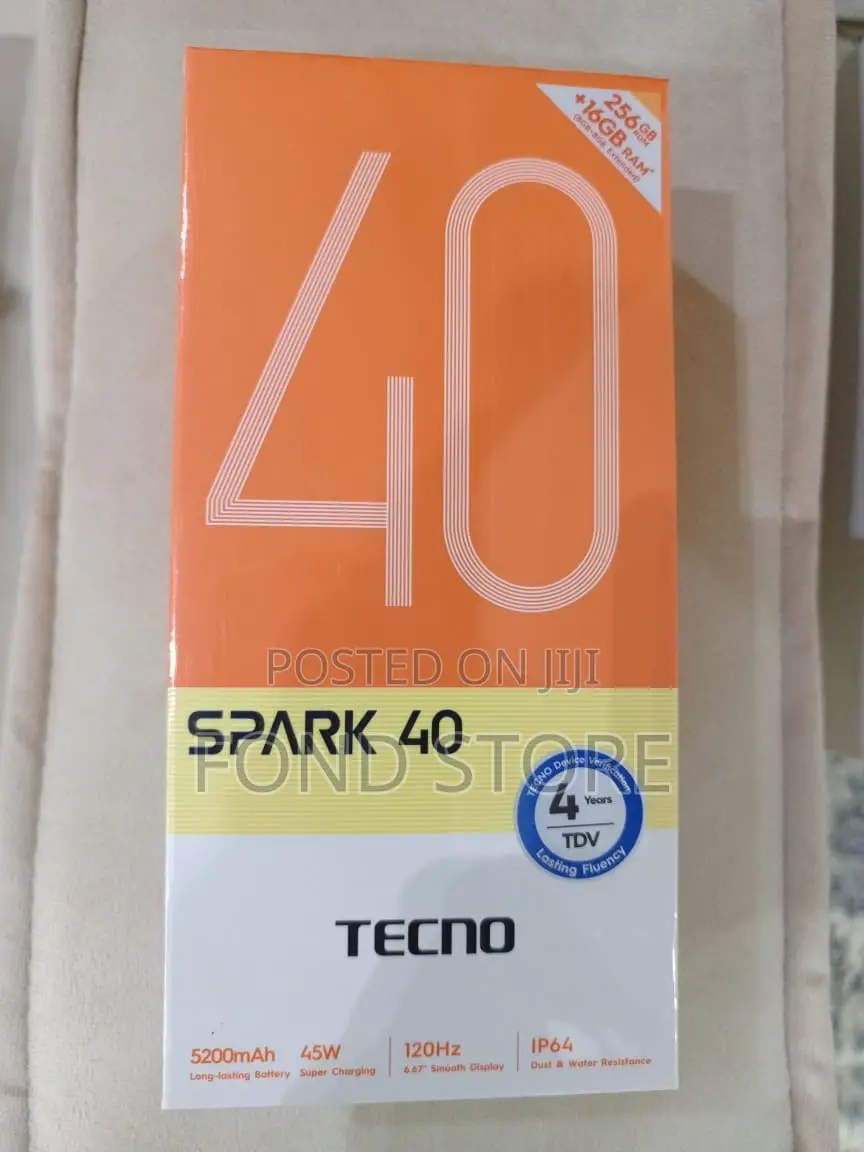 New Tecno Spark 40 256 GB Gray