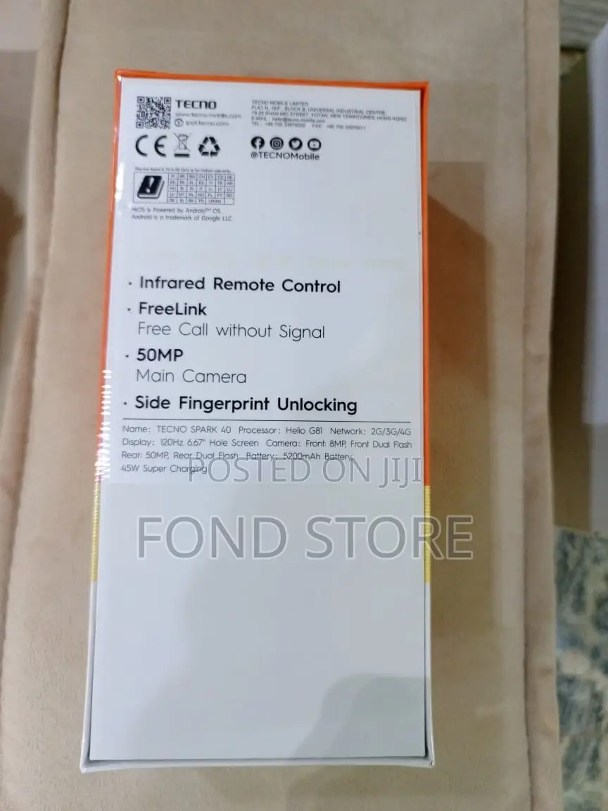 New Tecno Spark 40 Pro+ 128 GB Black