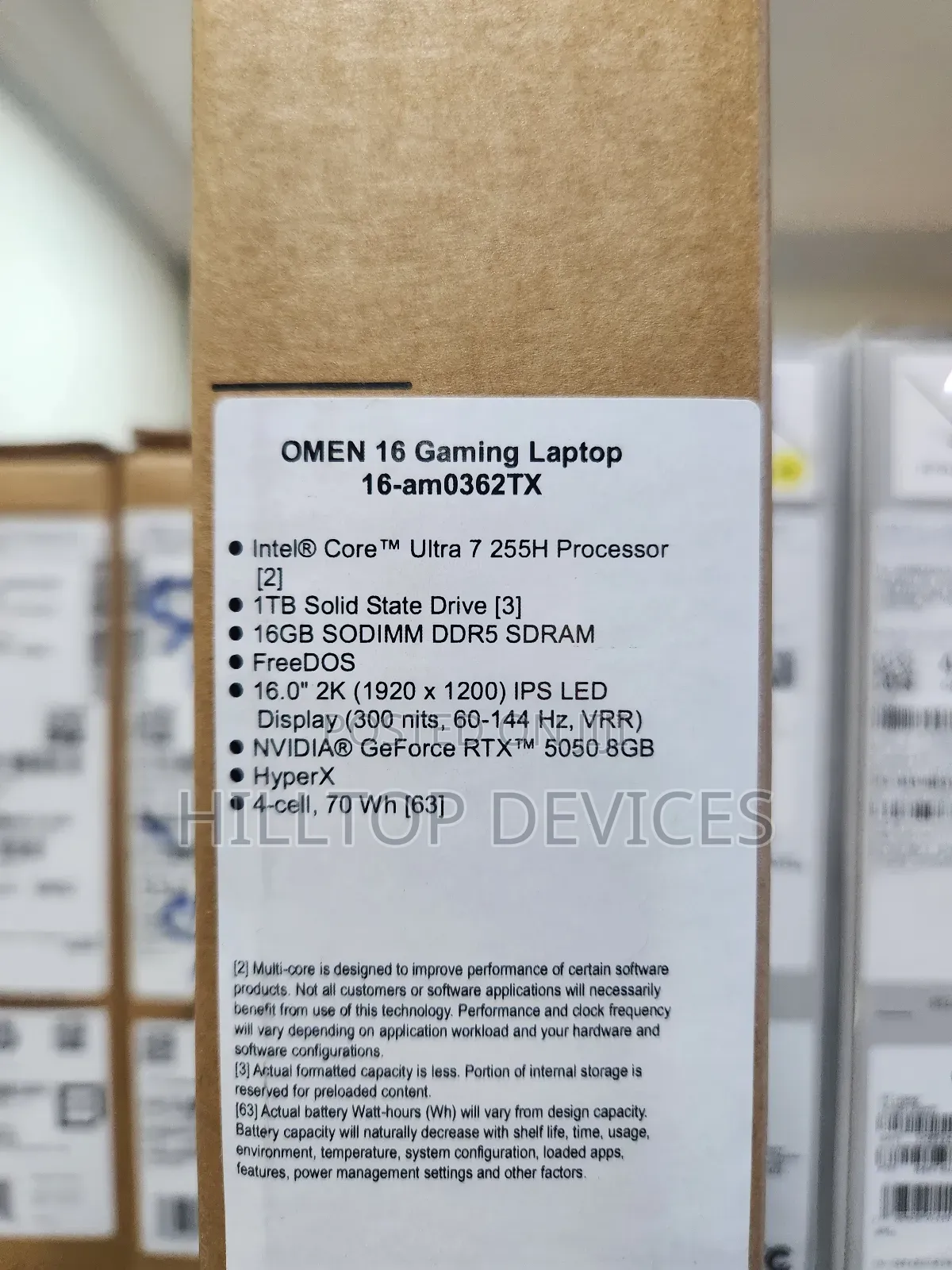 New Laptop HP Omen 16 16GB Intel Core Ultra 7 SSD 1T