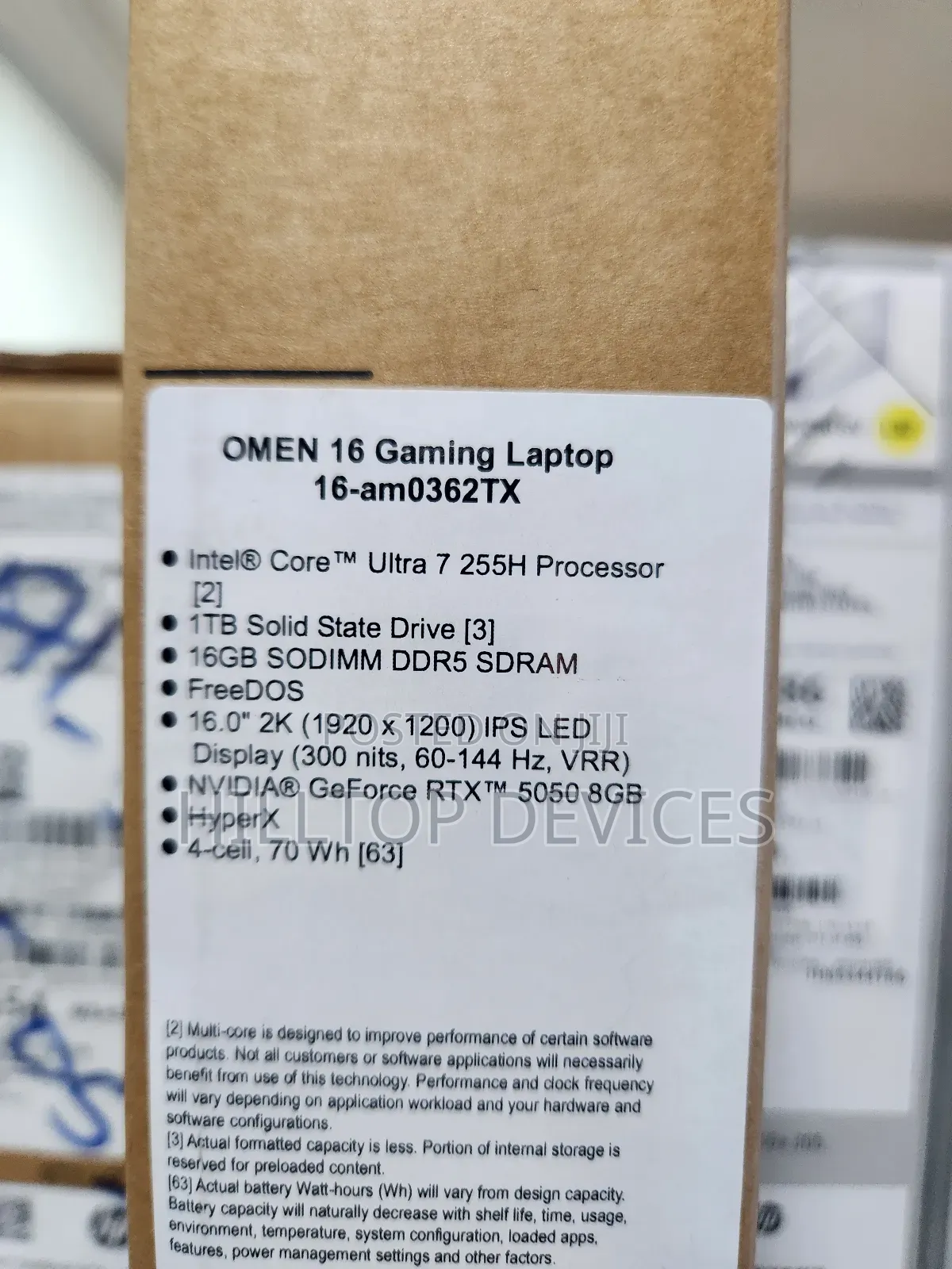 New Laptop HP Omen 16 16GB Intel Core Ultra 7 SSD 1T