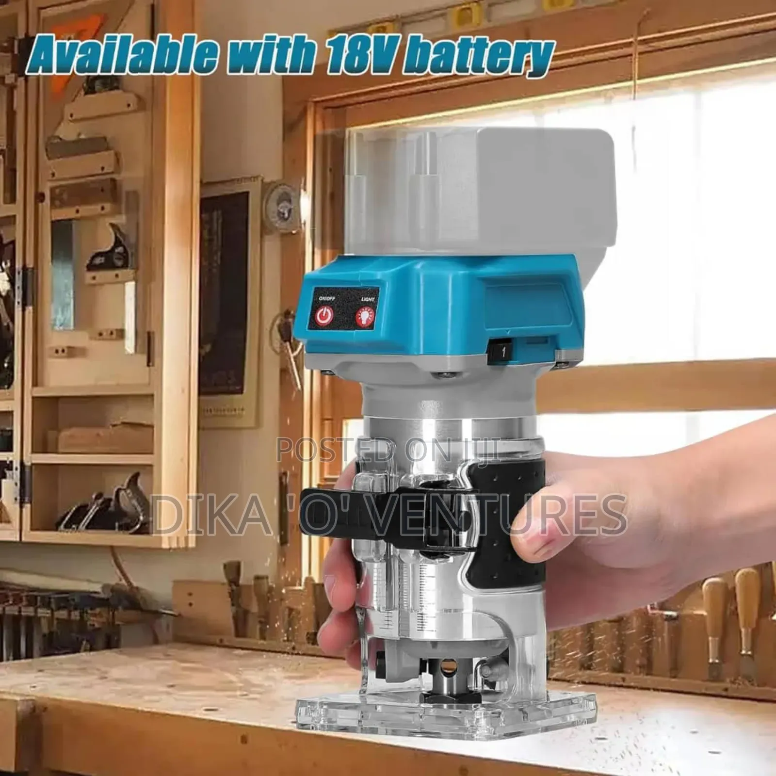 Cordless Palm Router Kit