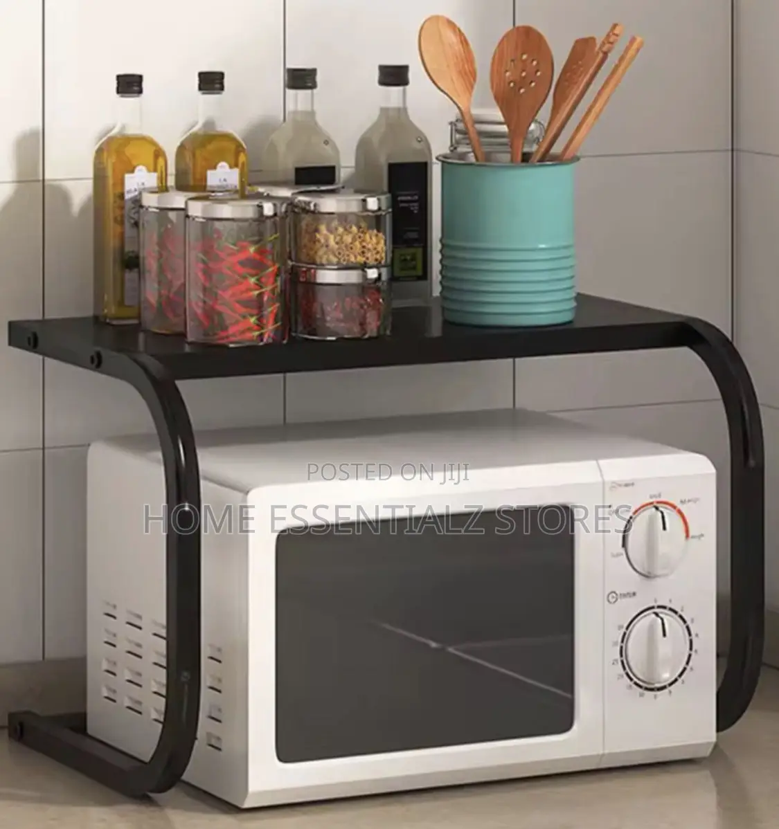 Single Tier Microwave Stand Organizer - Microwave Rack