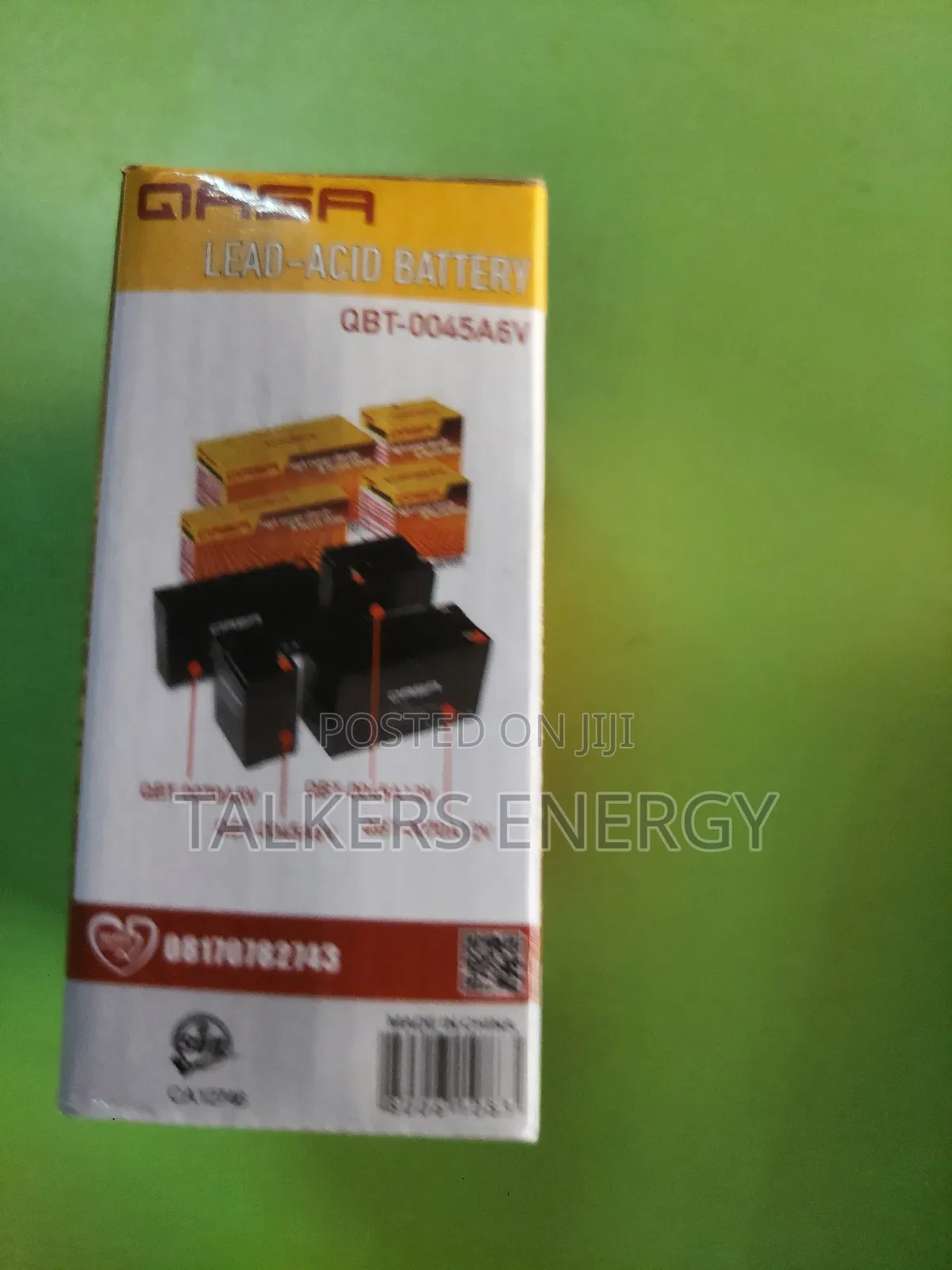 Qasa Vrla Rechargeable Gel 6v 5ah