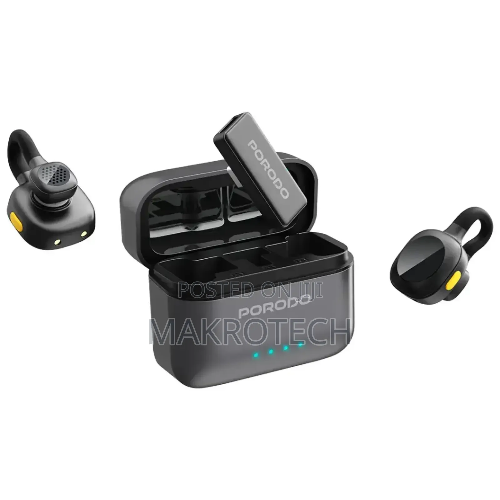Porodo Movo Lavalier Microphone Type-c Connector - Black
