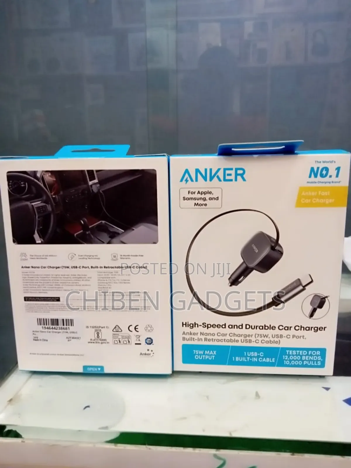 Anker Usb-C Car Charger 75w Max Ultra Compact Type C Fast Car Charger