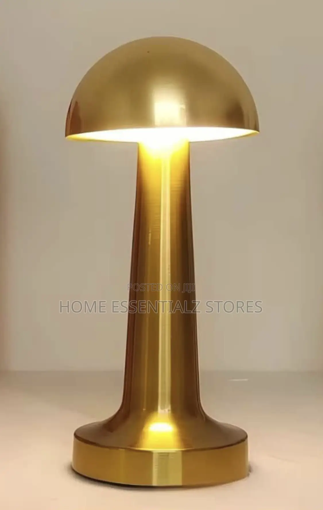 Rechargeable Round Base Touch Table Lamp - Mushroom Table Lamp