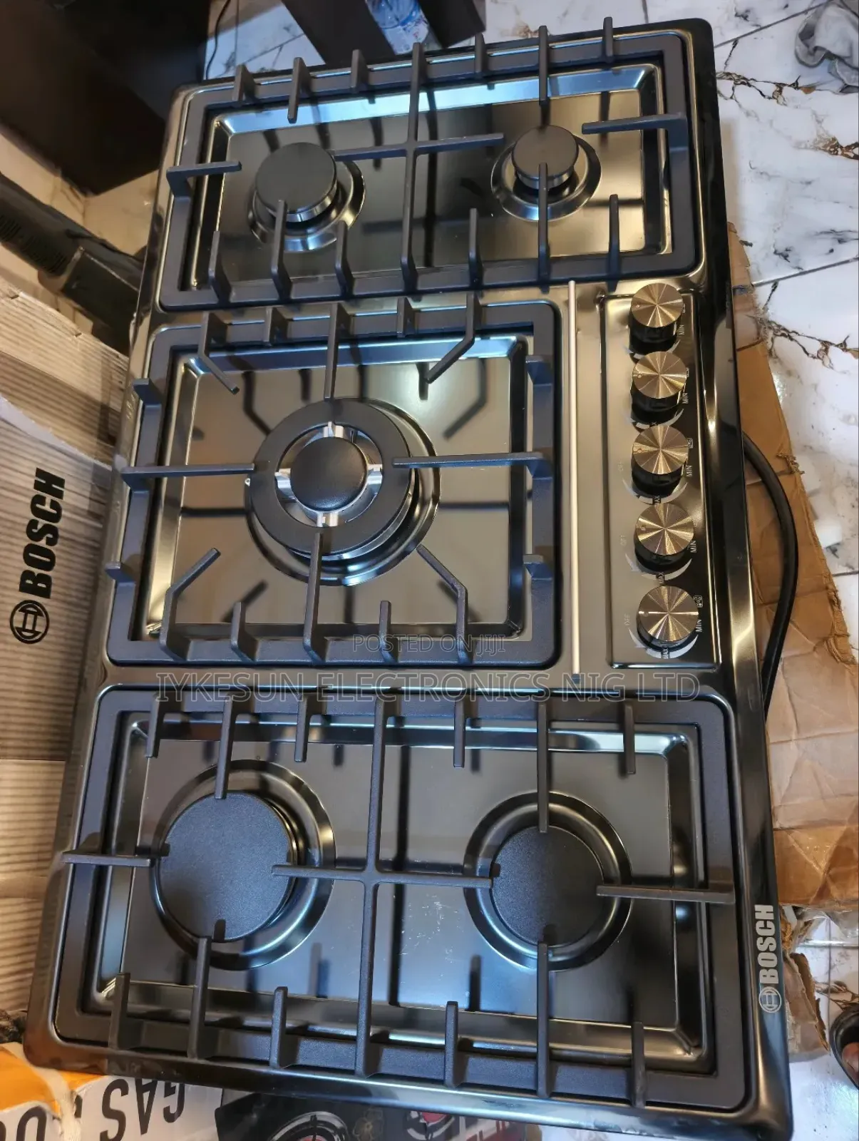 Original Bosch 90cm Built-in Gas Cooker Hob 5 Burnes Stainless Steel