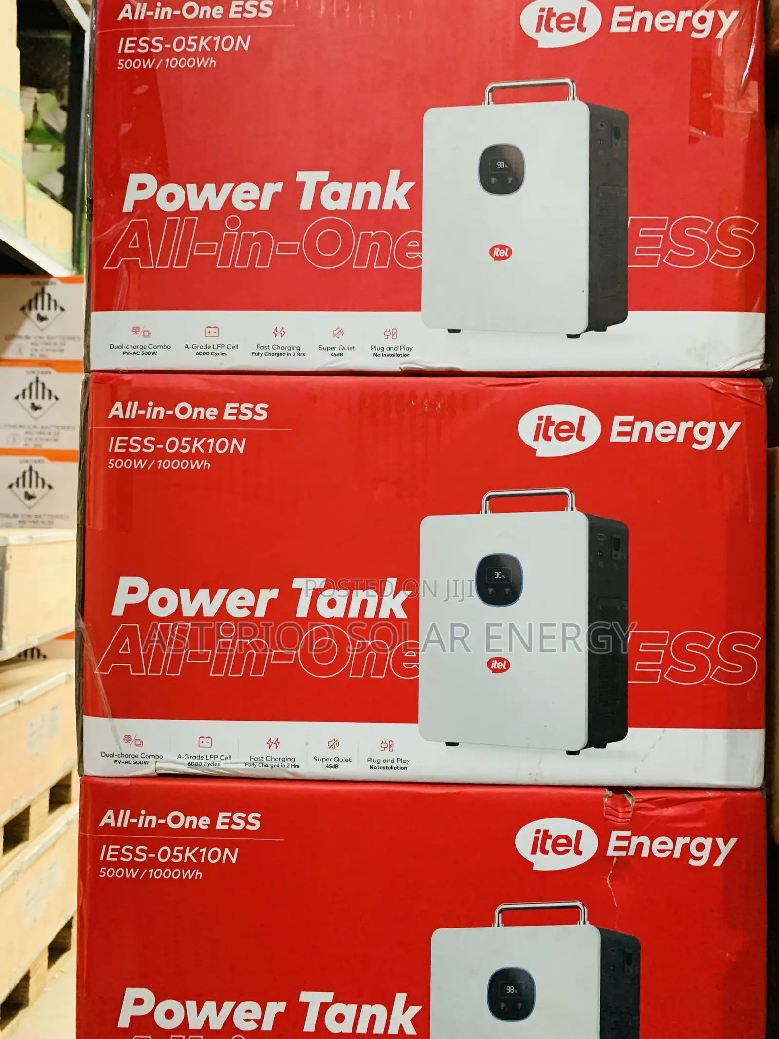 500w/1kwh Itel Energy Power Tank All in One Ess