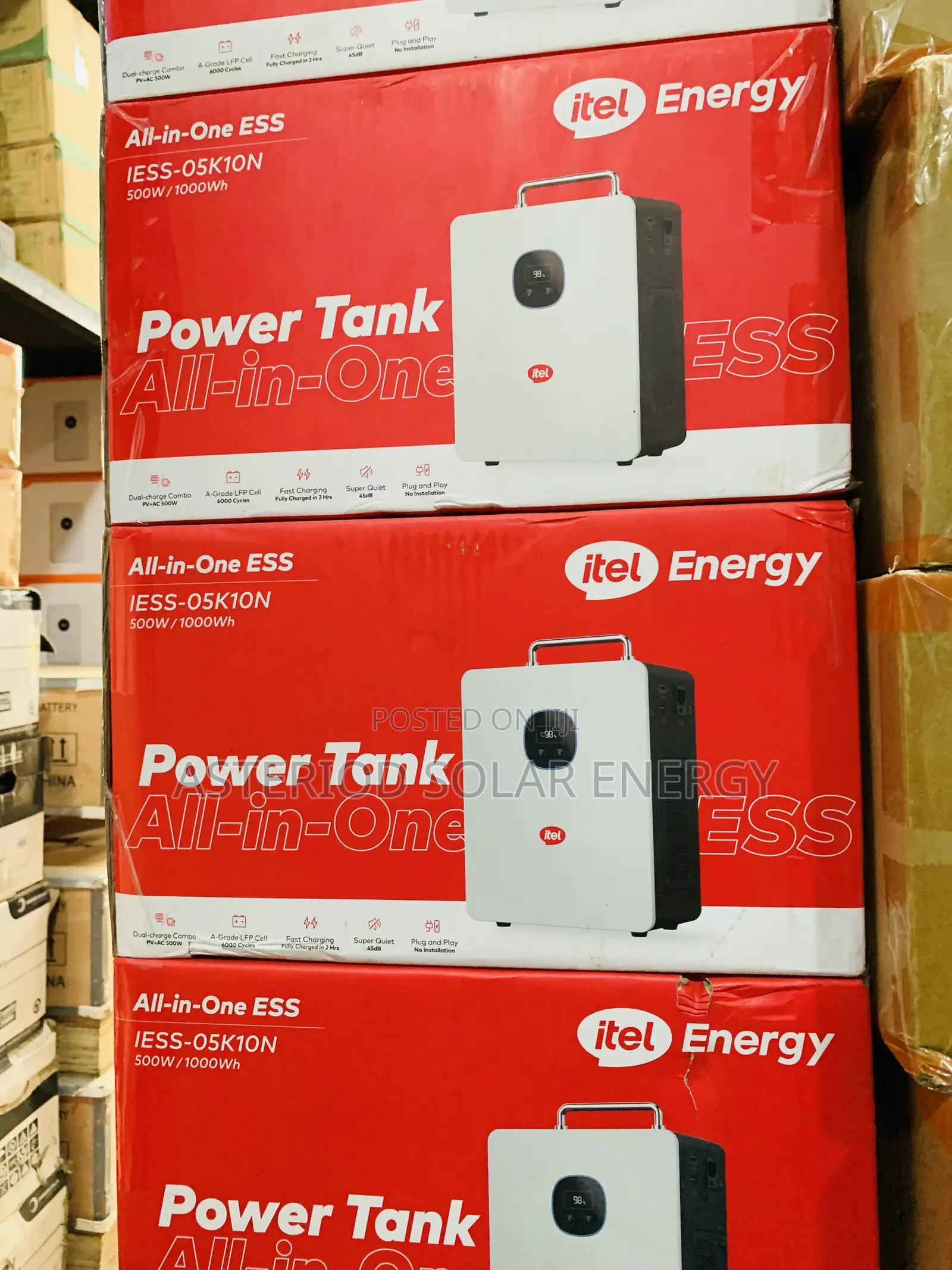 500w/1kwh Itel Energy Power Tank All in One Ess