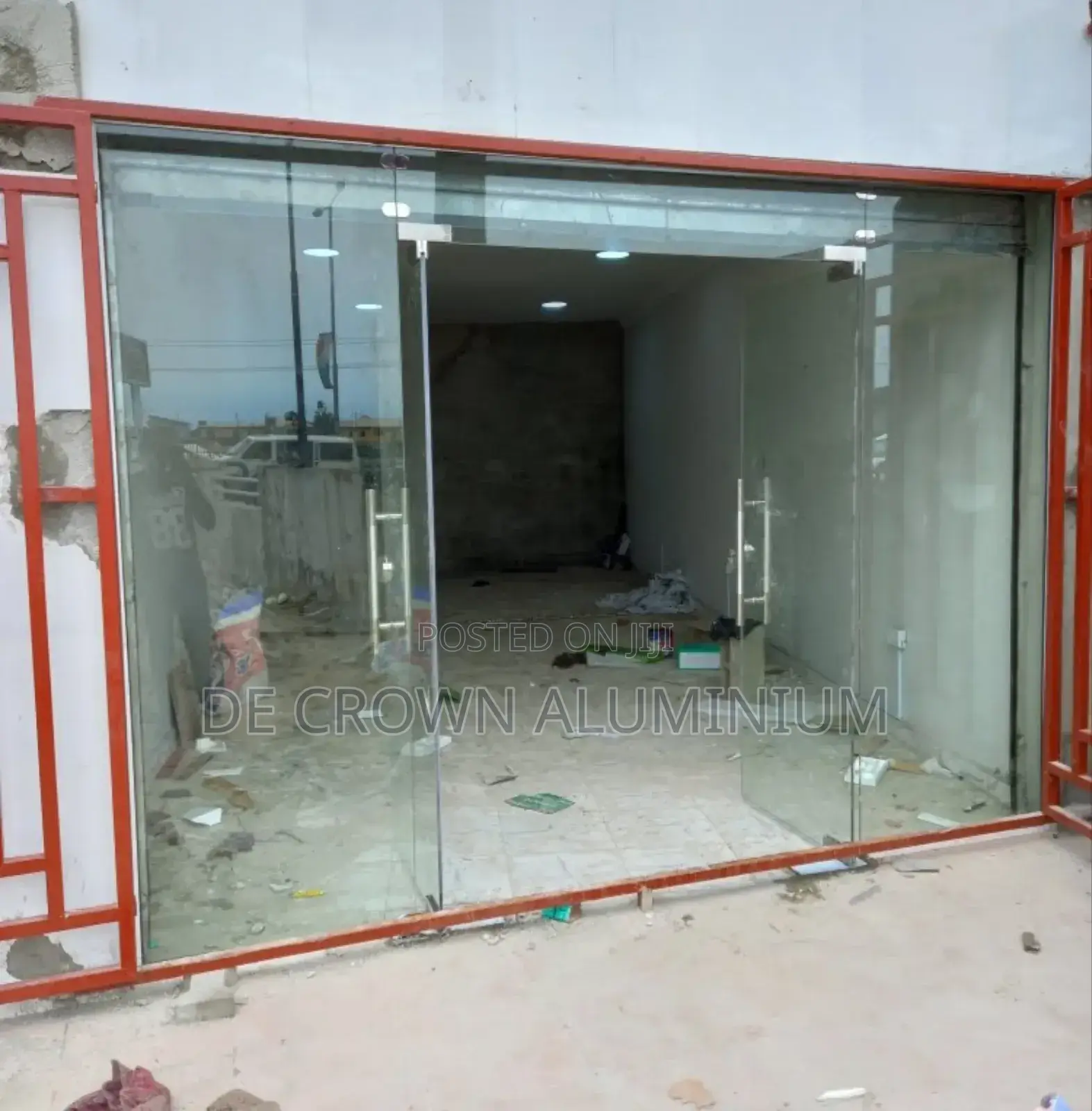 Luxury Big Entrance Swing Glass Door With Fixed Panels – Framelees Lag