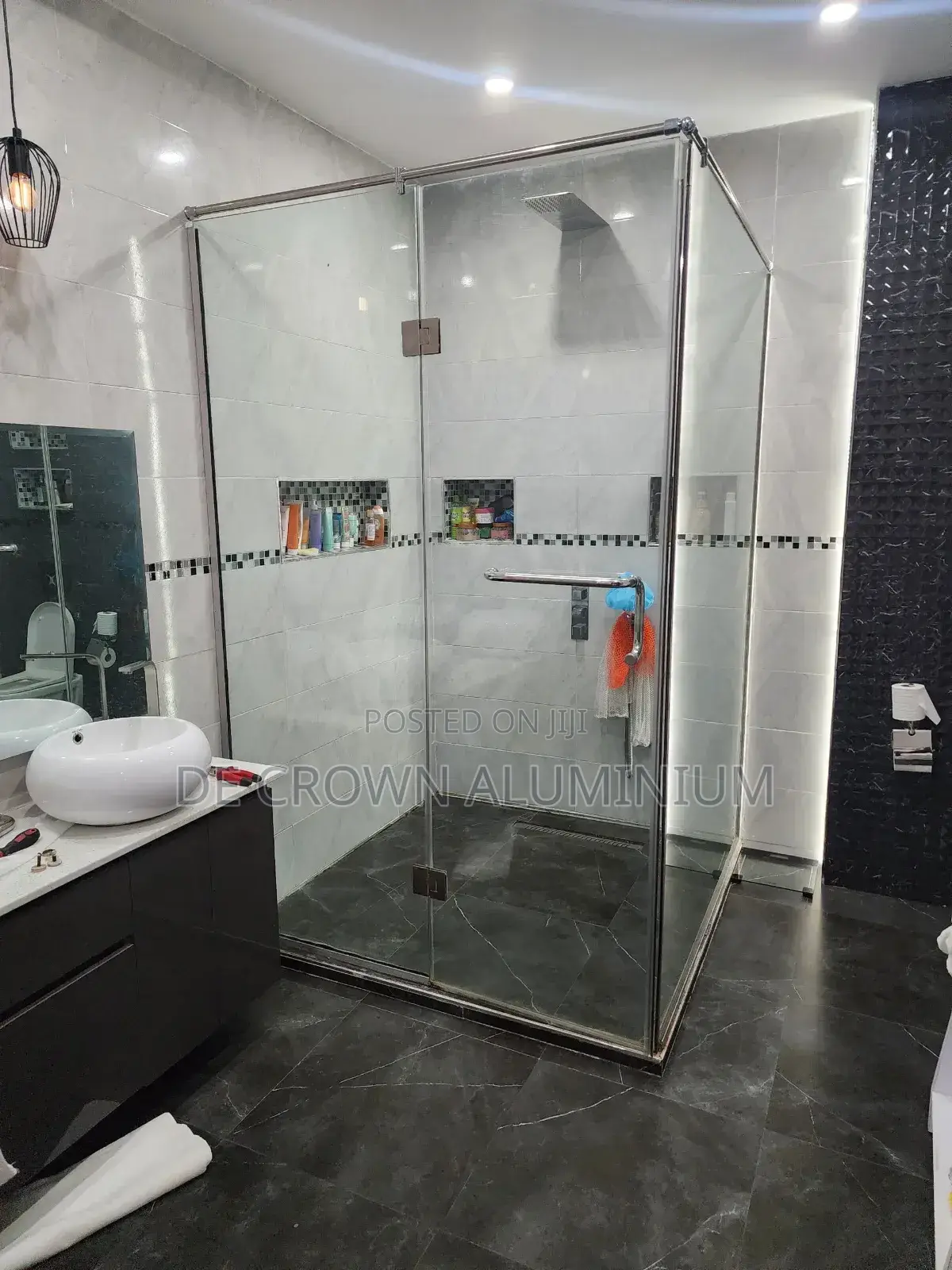 Glass Door Toilet and Bathroom