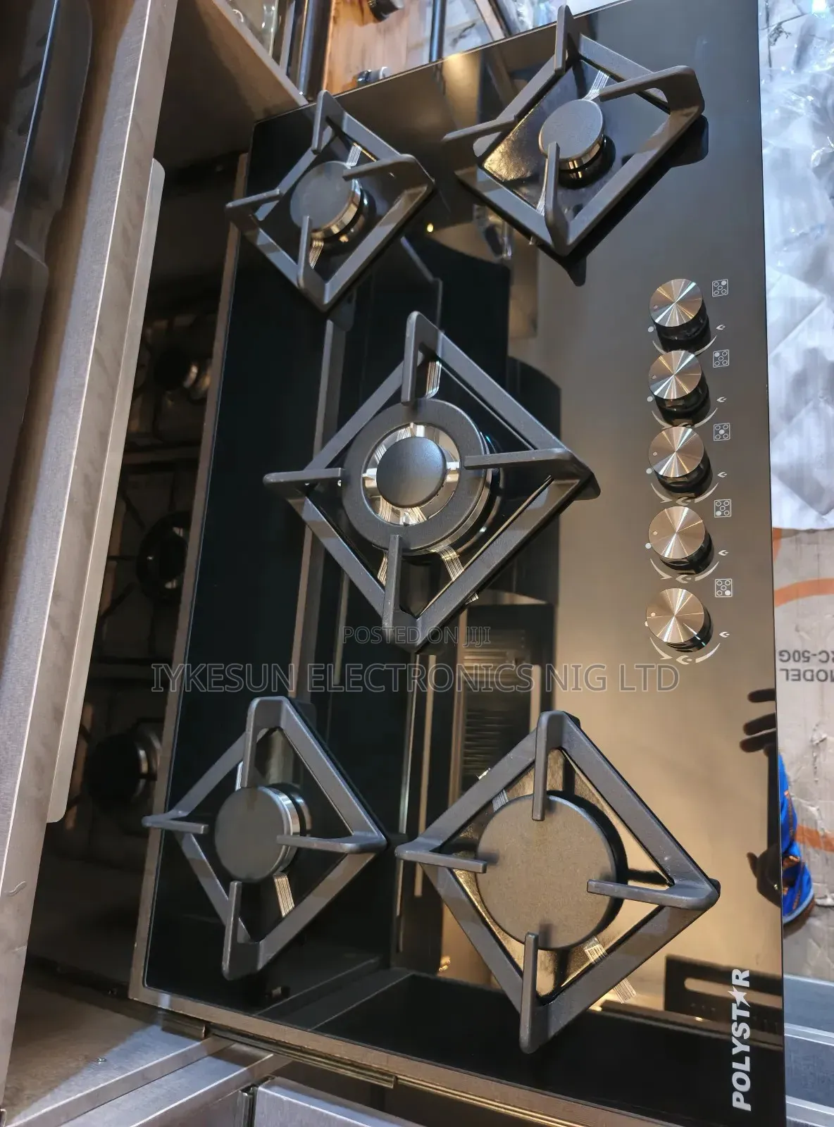Original Polystar Glass Top Built-in 5 Burners Gas Cooker Hob 90cm Etc