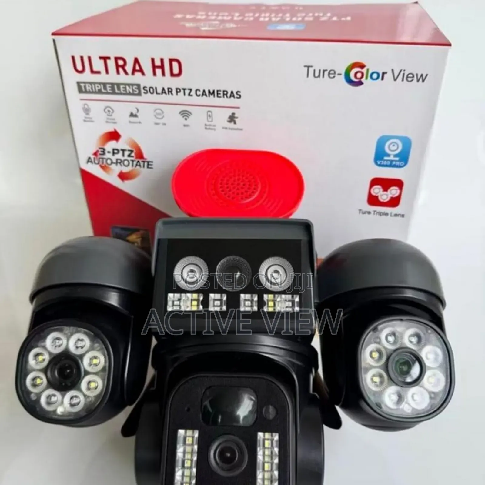 PTZ Security 4g 3lens Solar Camera