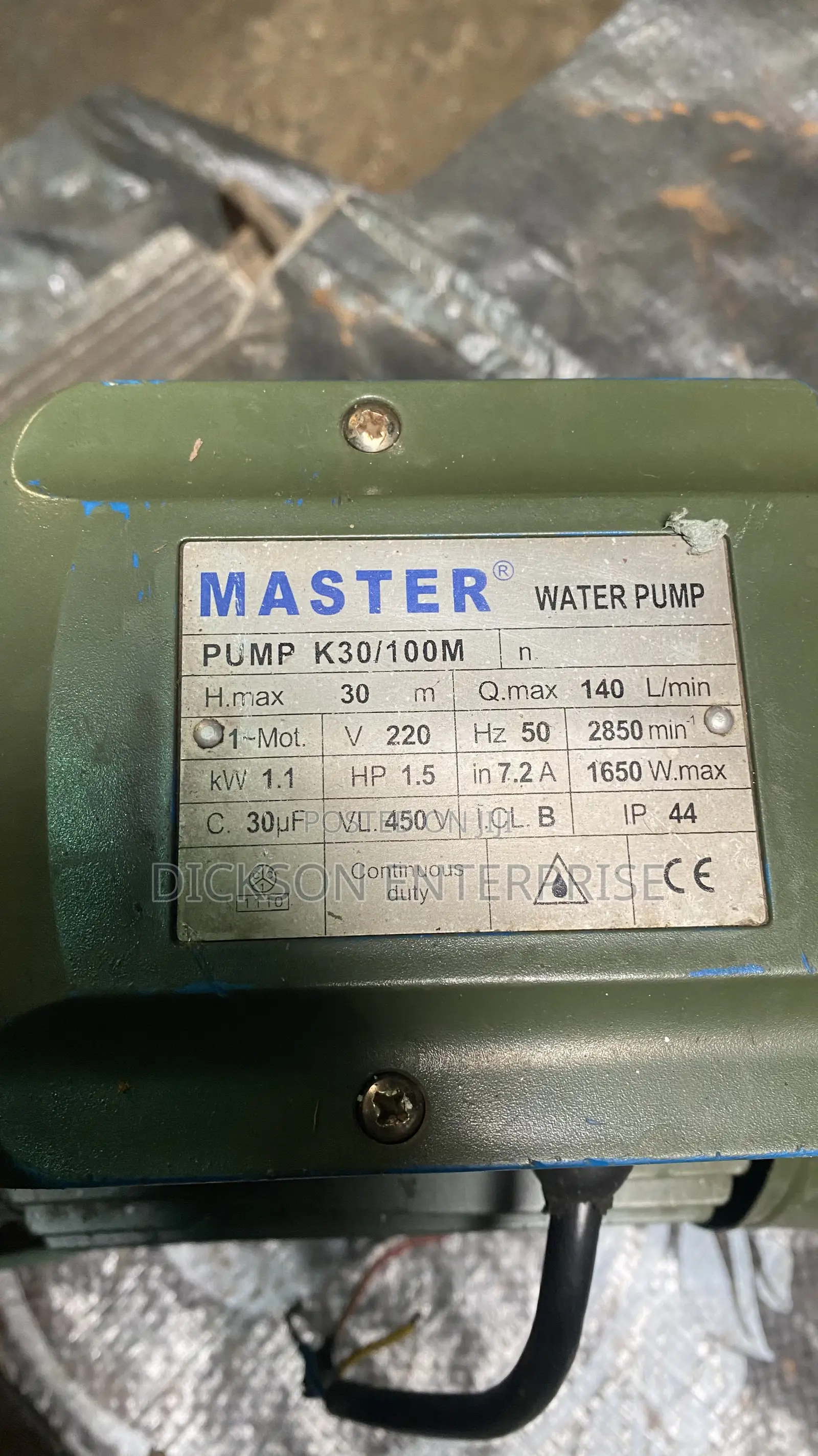 Quality 1.1kw 1.5hp 2850rpm Water Pump
